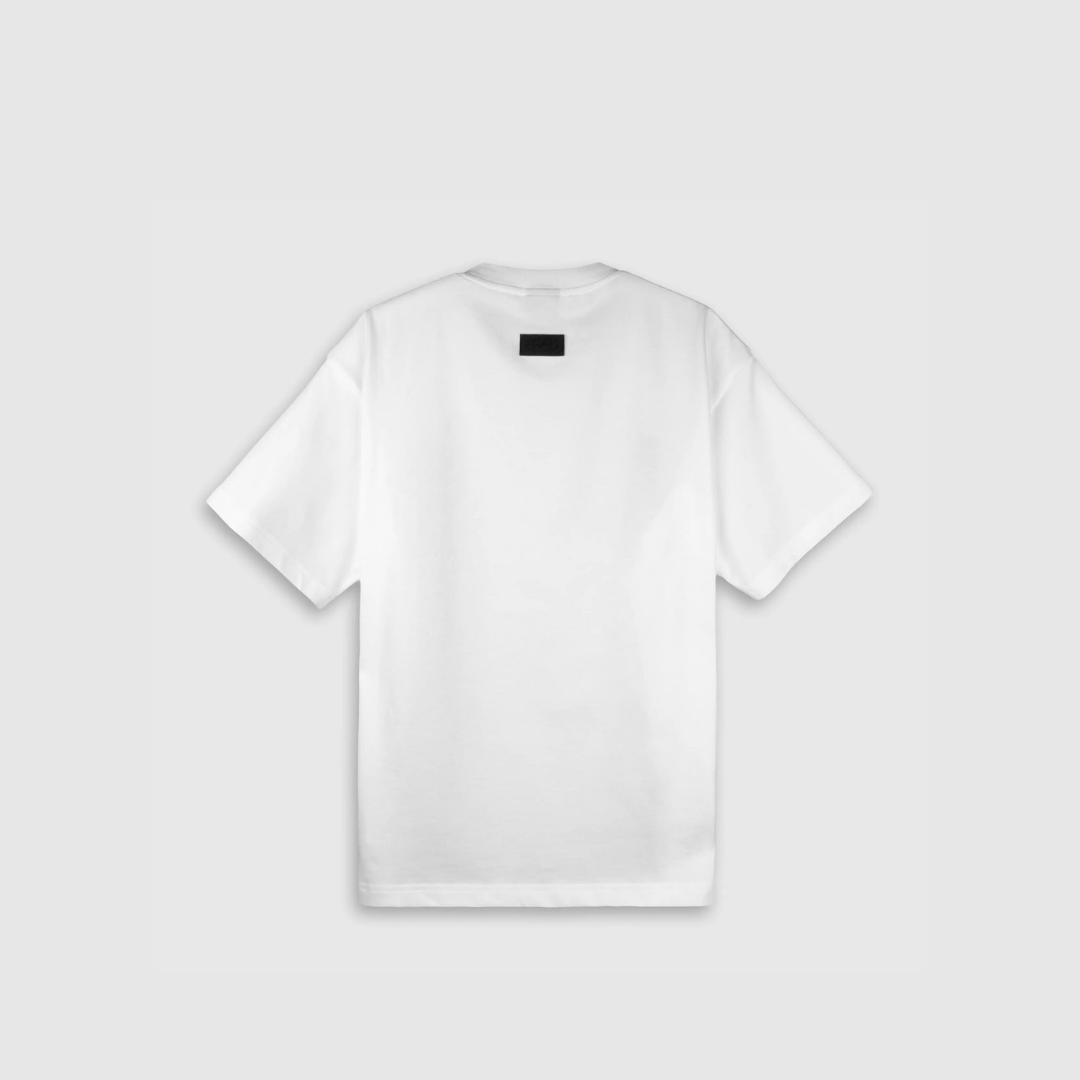 WHOCARES SMOKE LOGO TEE WHITE
