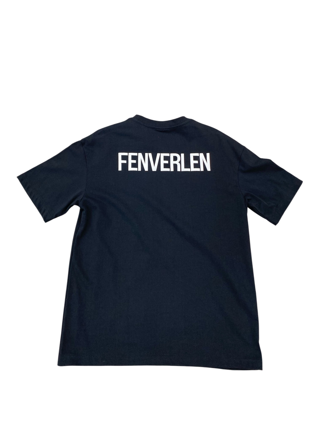 FENVERLAN EMBOSSED WORDING TEE BLACK