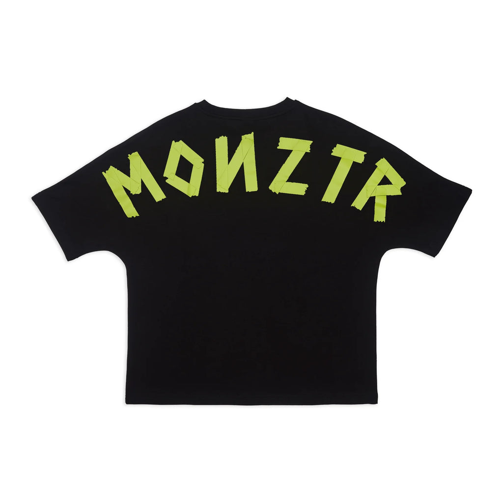 MONZTR TAPE TEE BLACK