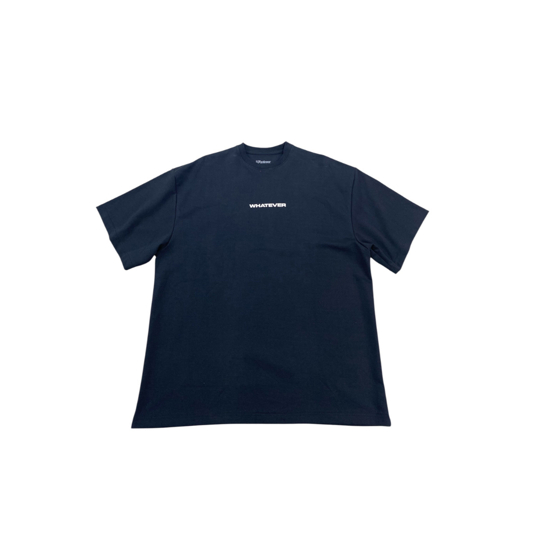 WHATEVER WASHED TAG TEE BLACK