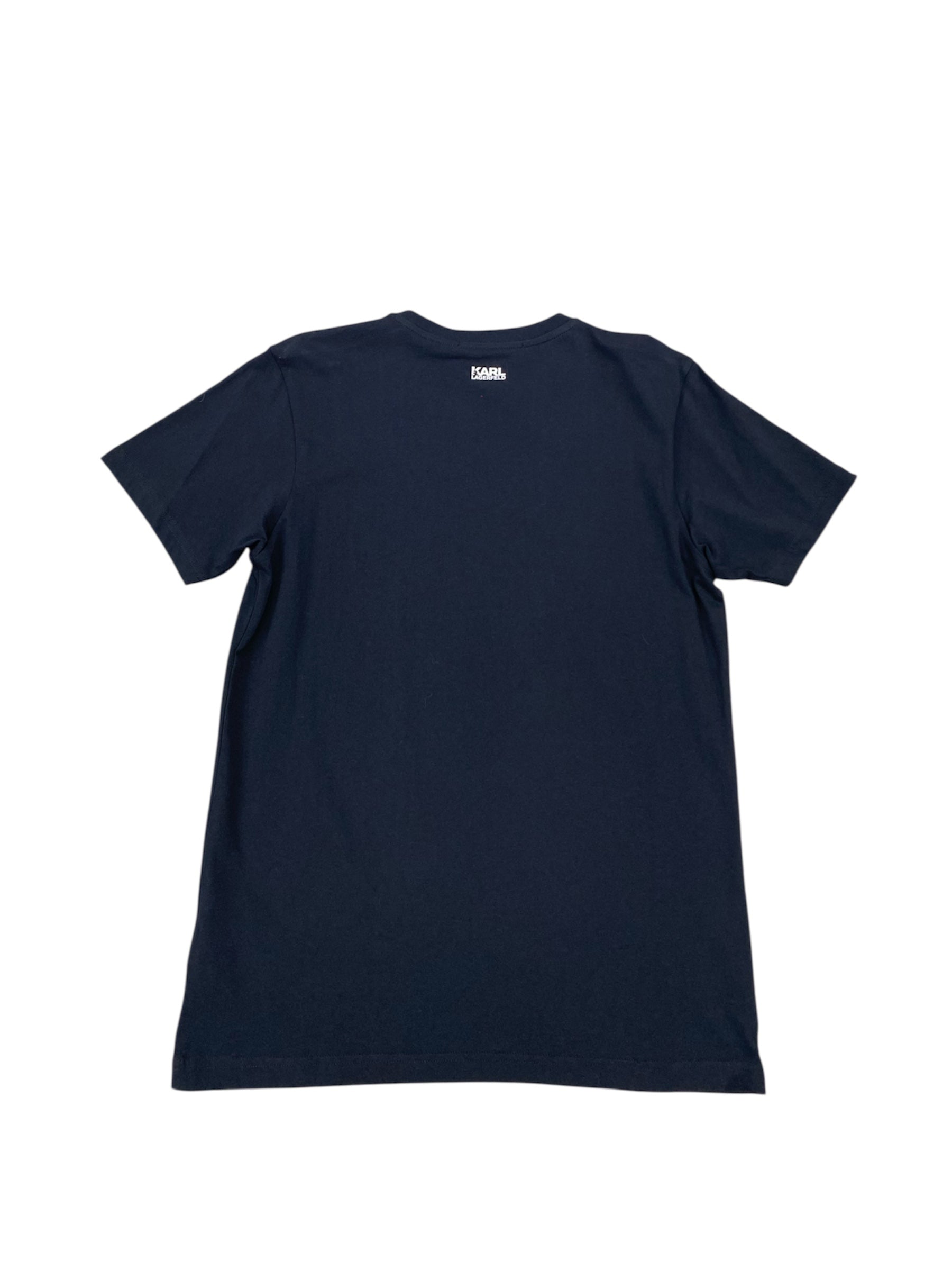 KARL SHADOW BIG PRINT TEE BLACK