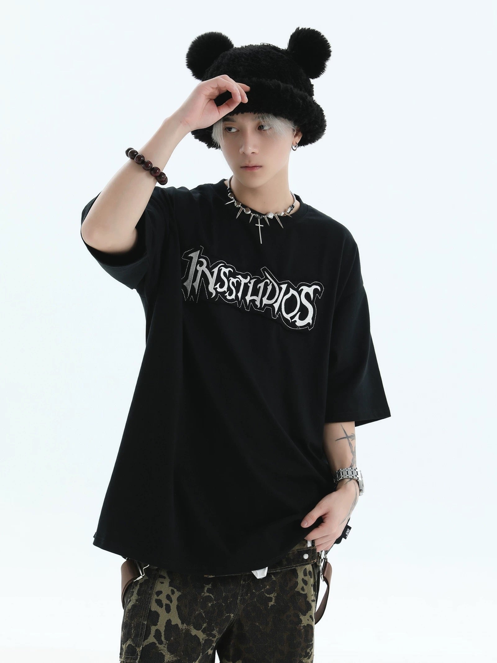 INS EMBRDB SLIVER TEE