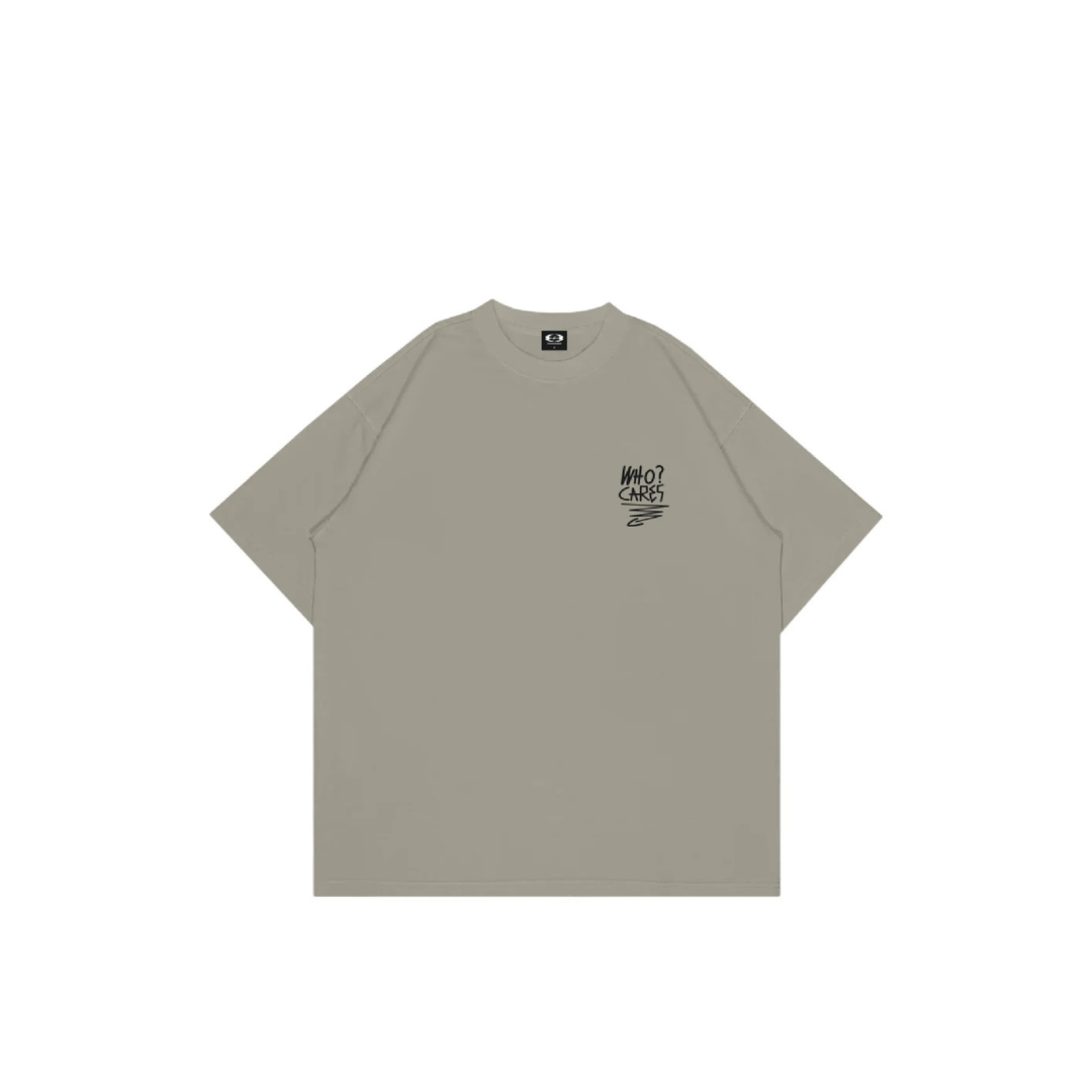 WHOCARES SMILEY KHAKI TEE