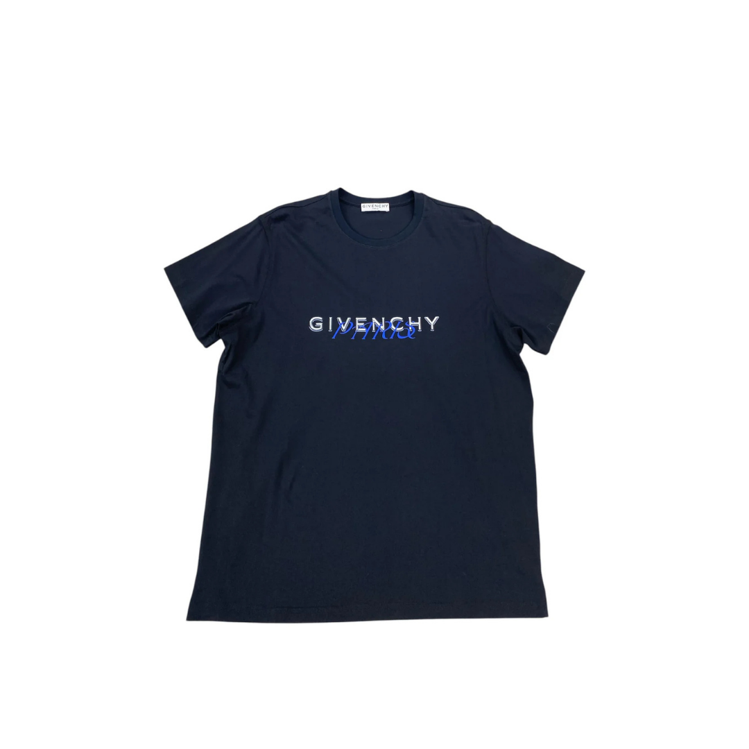 GIVENCHY BLUE LOGO TEE