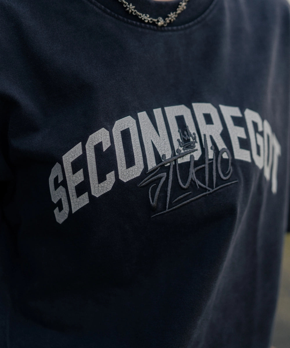 2ND WASHED RIFT TEE GREY