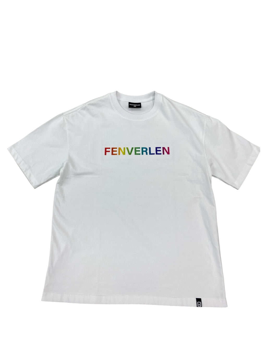 FENVERLAN RAINBOW EMBROIDERY TEE WHITE