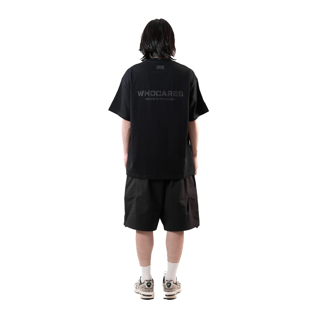 WHOCARES LOGO TEE BLACK