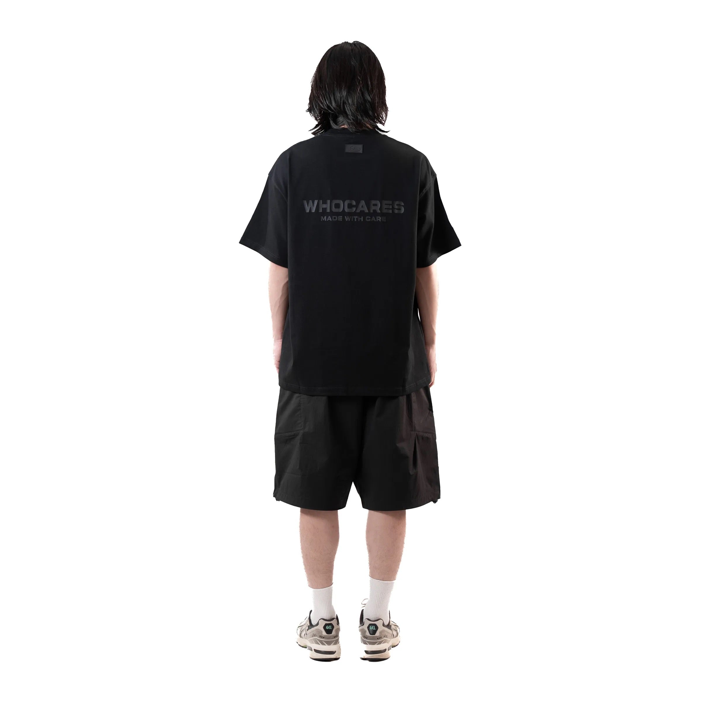 WHOCARES LOGO TEE BLACK