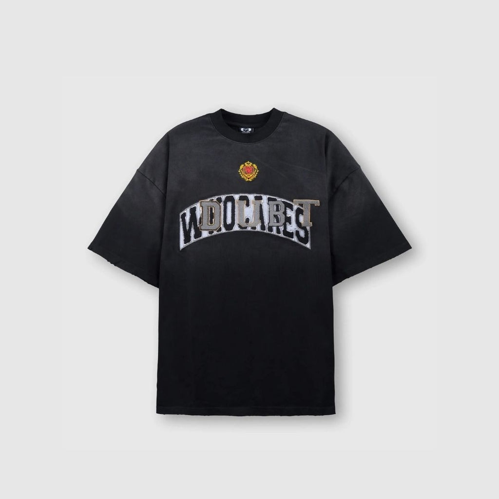 WHOCARES DOUBT PATCH TEE BLACK