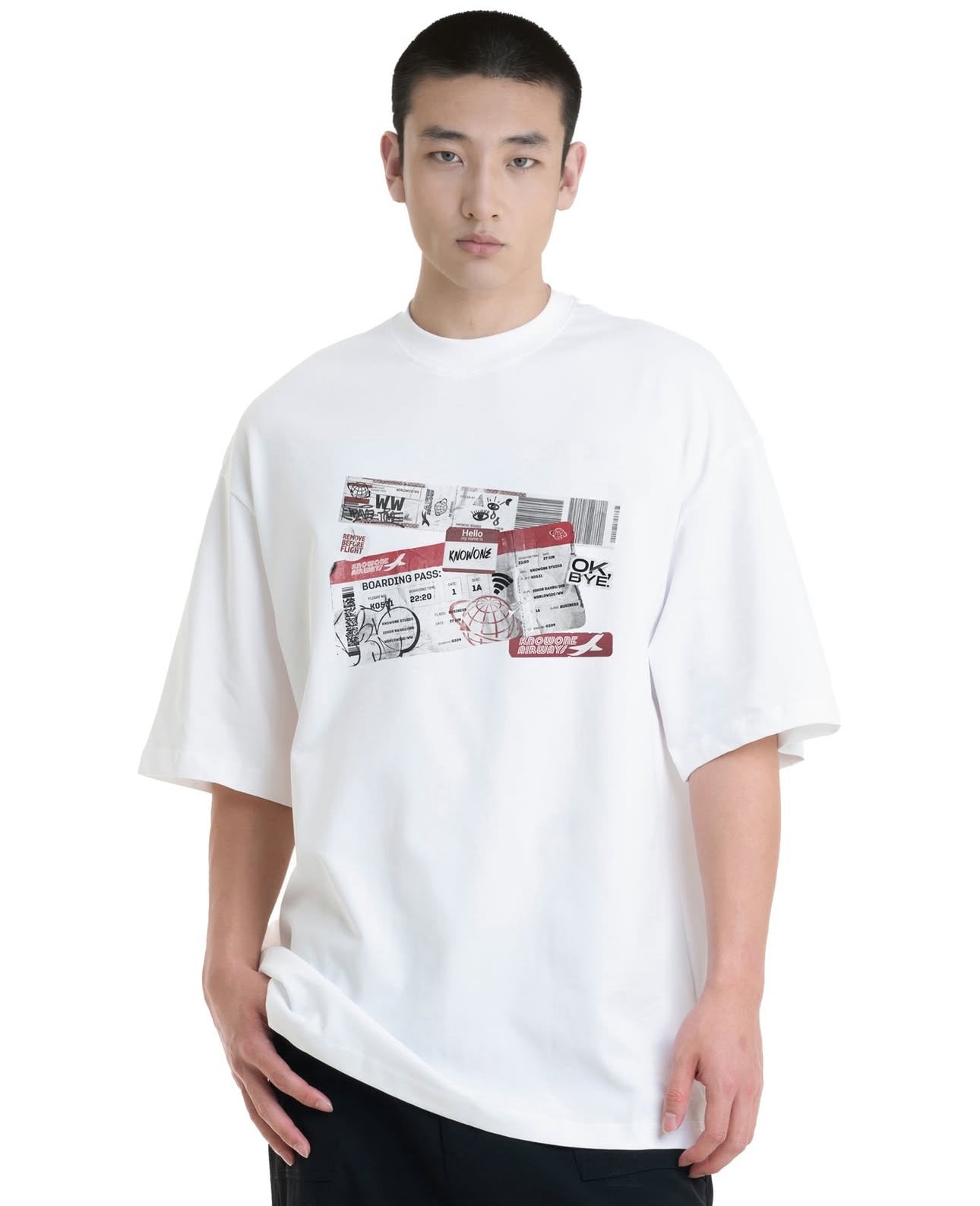 KNOWONE ITINERARY TEE WHITE