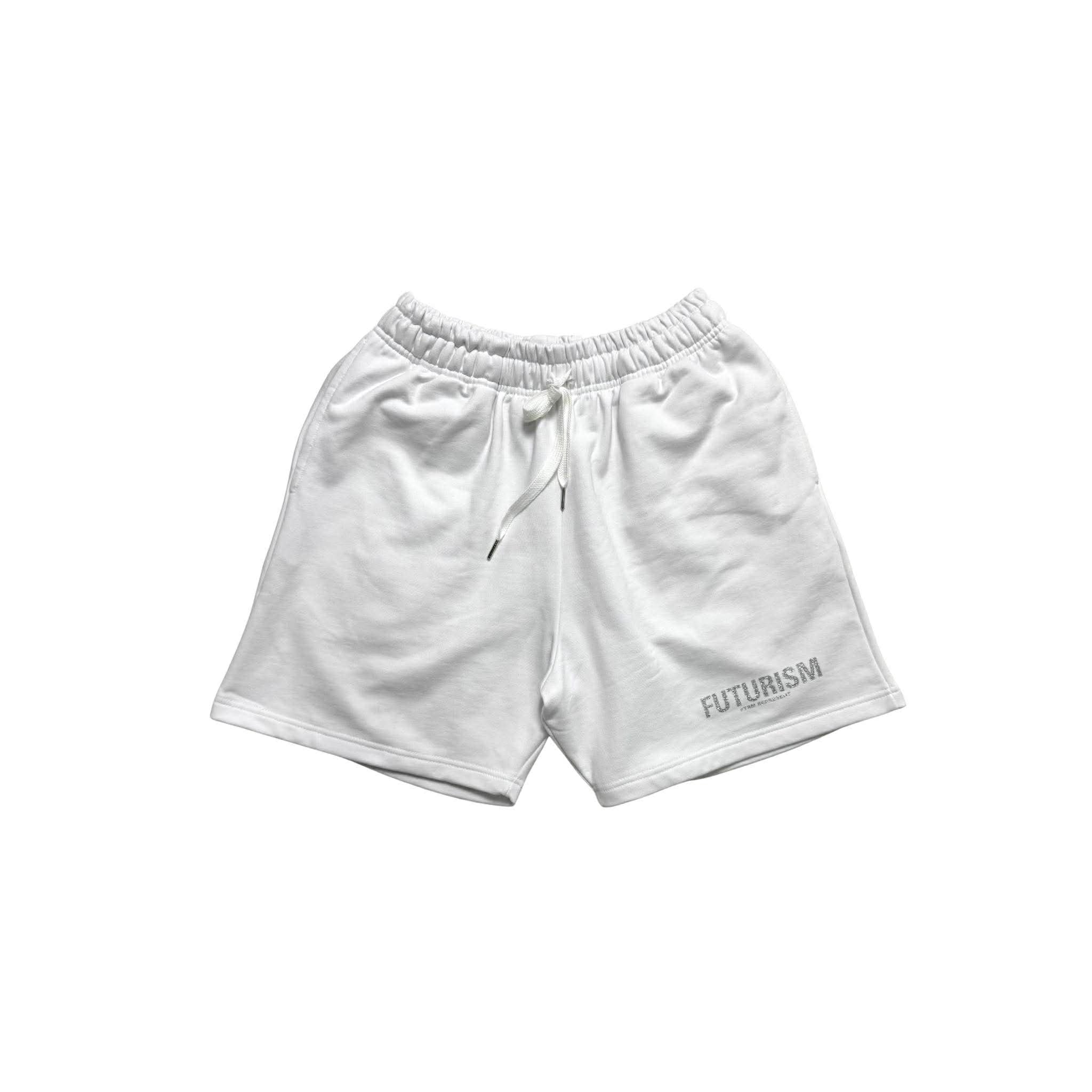 FUTURISM GILTER WORDING SHORTS WHITE