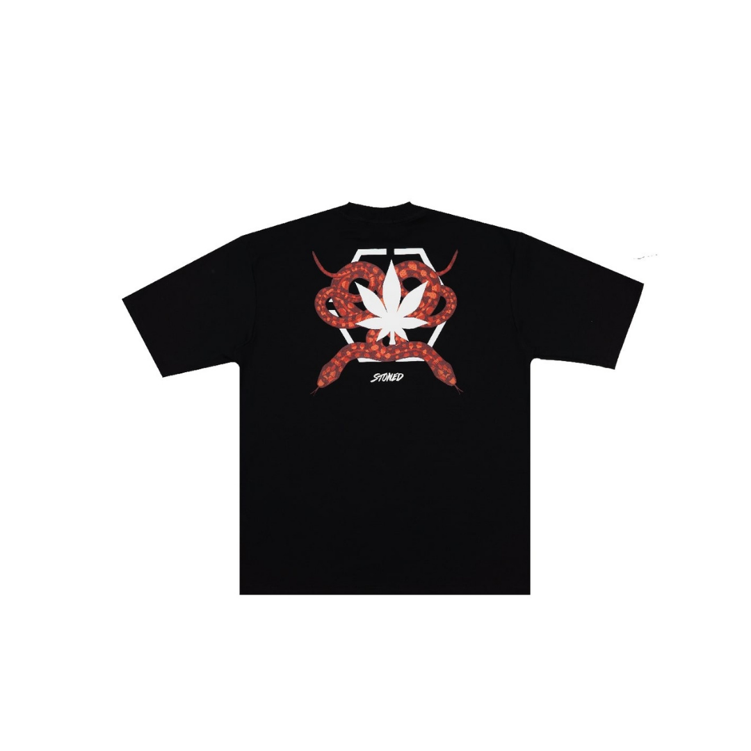 STONED HEXAGON BLACK