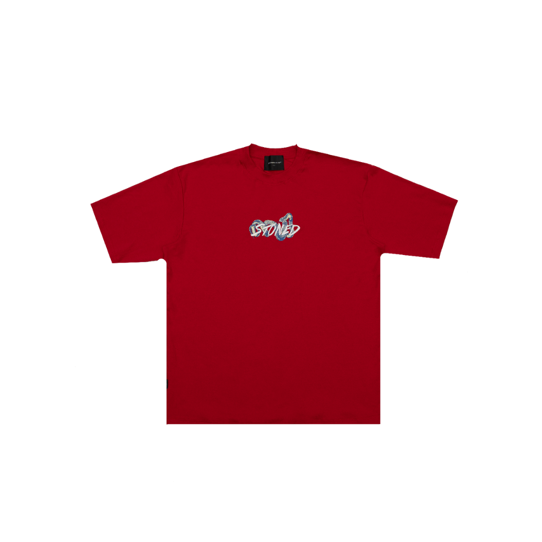 STONED HEXAGON RED