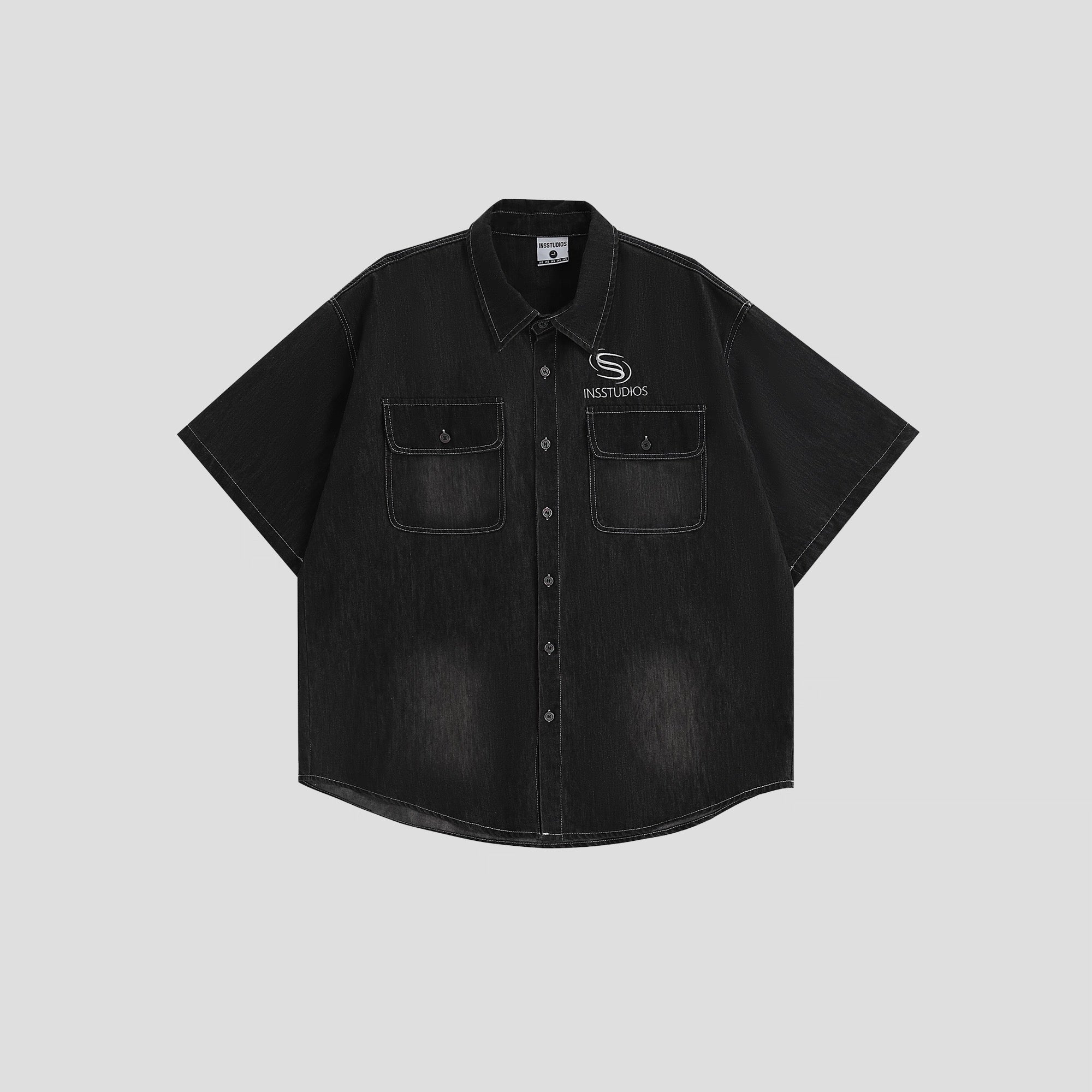 INS DENIM JACKET BLACK II TEE