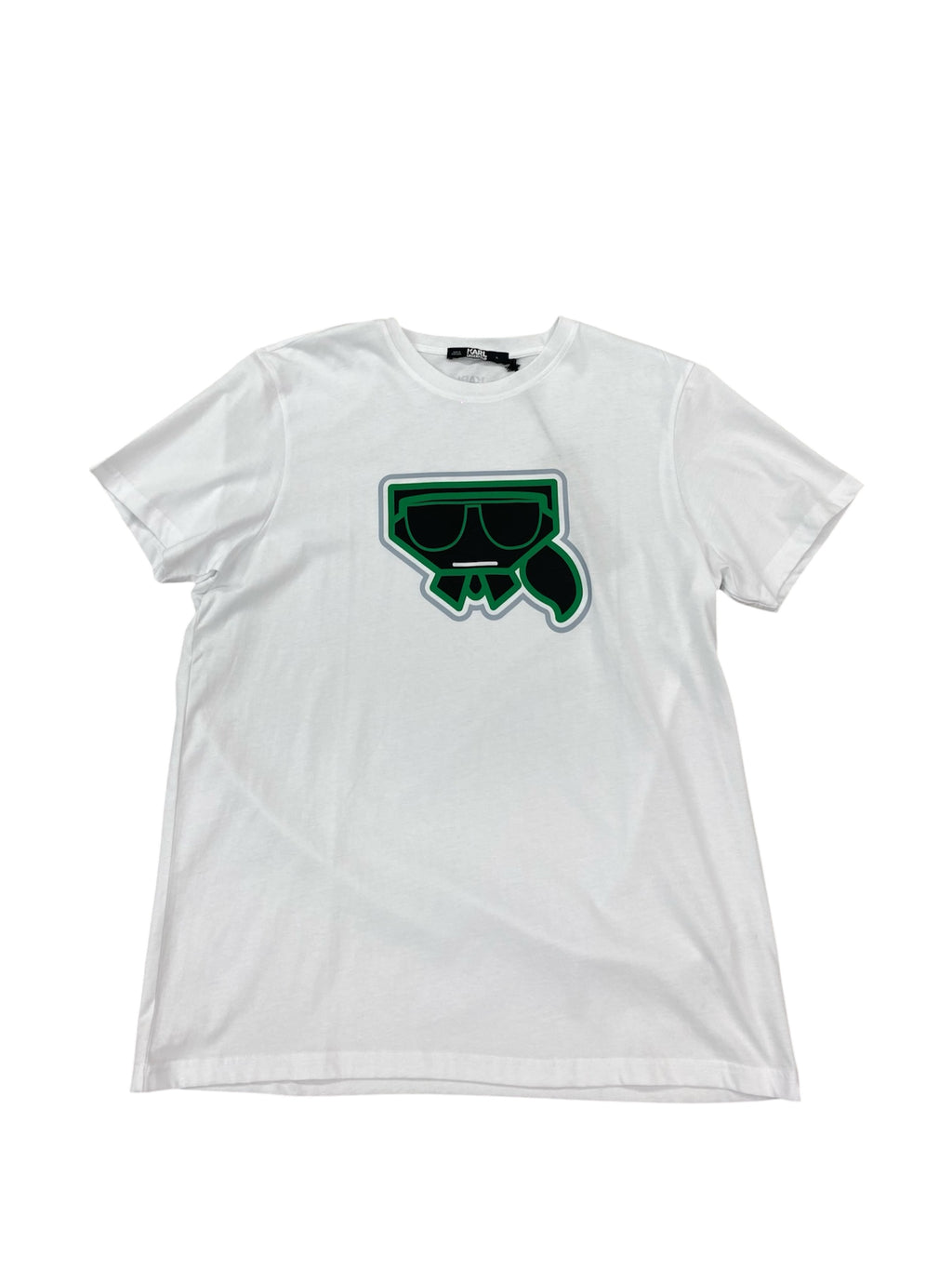 KARL SHADOW BIG PRINT TEE WHITE
