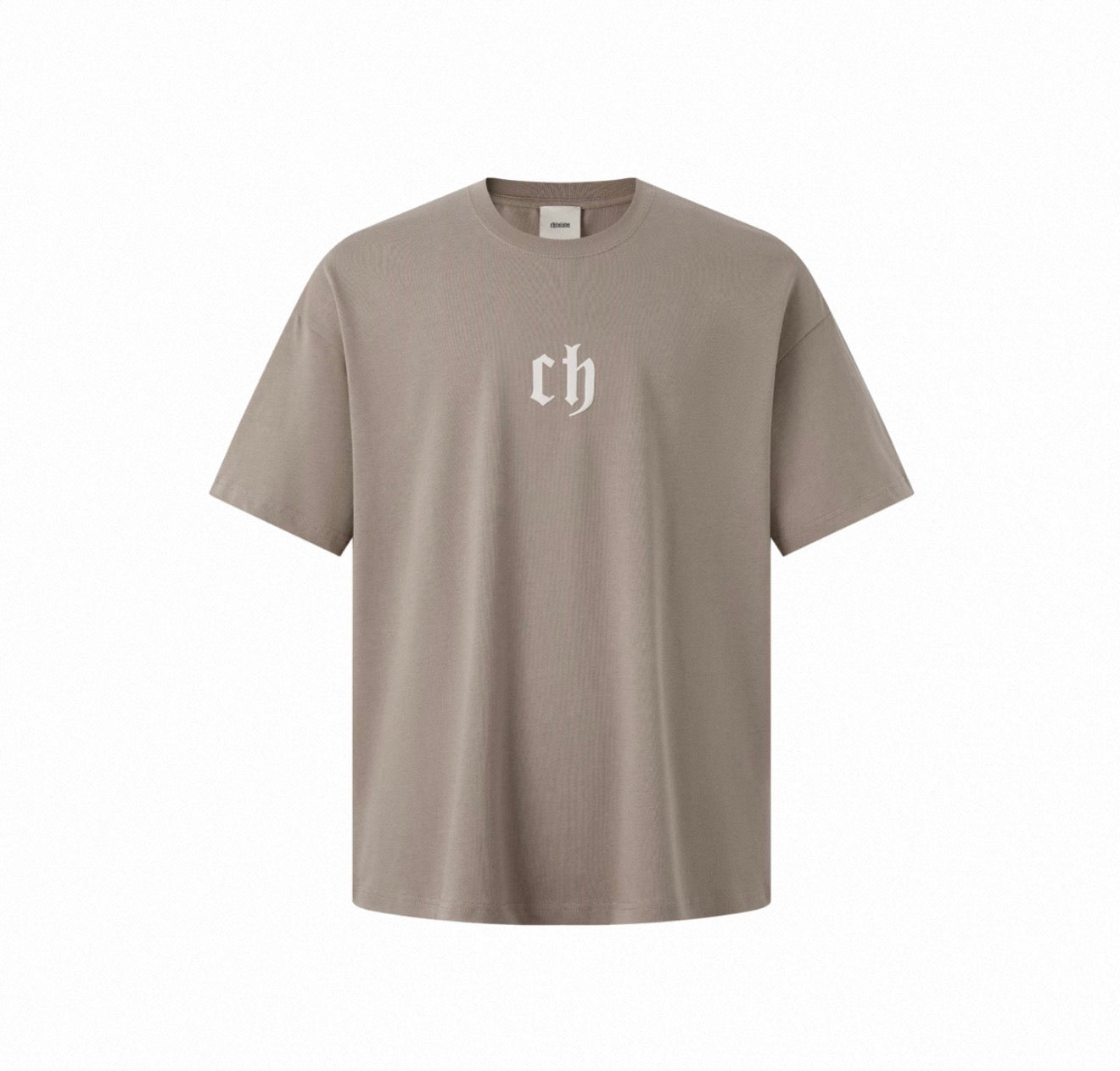 CHINISM CH LOGO TEE TAUPE