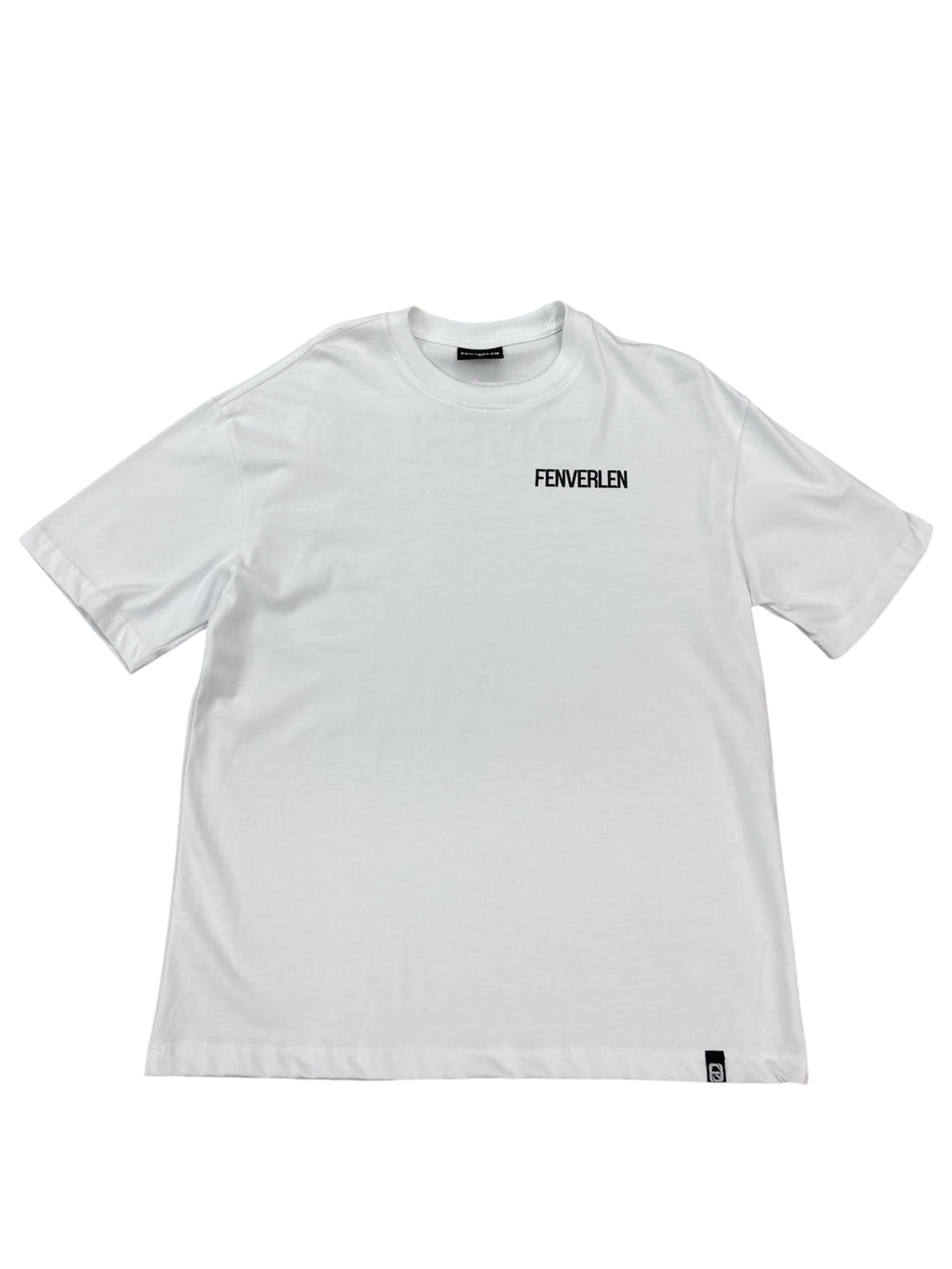 FENVERLAN EMBOSSED WORDING TEE WHITE