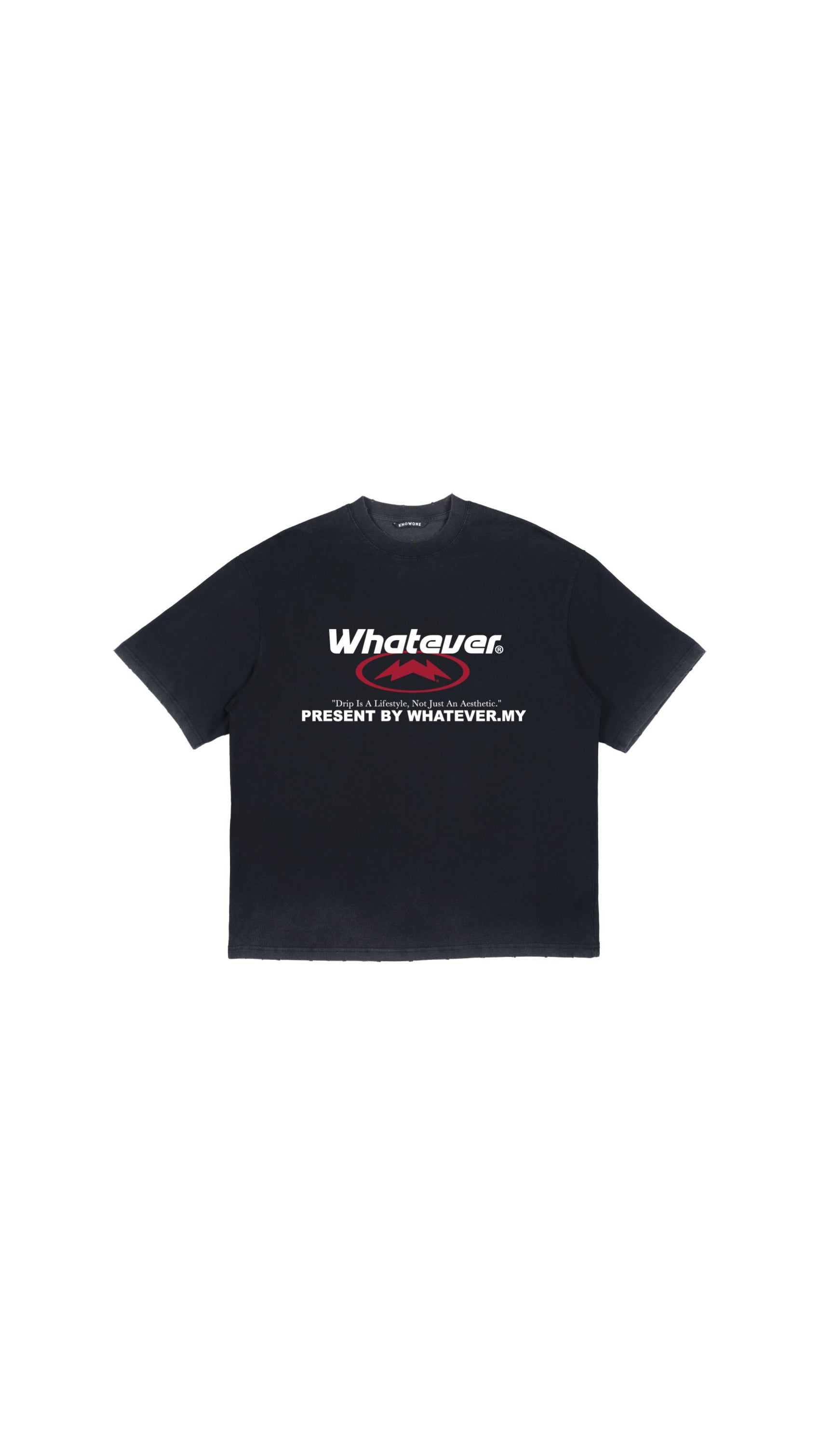 WHATEVER ATTITUDE BLACK TEE