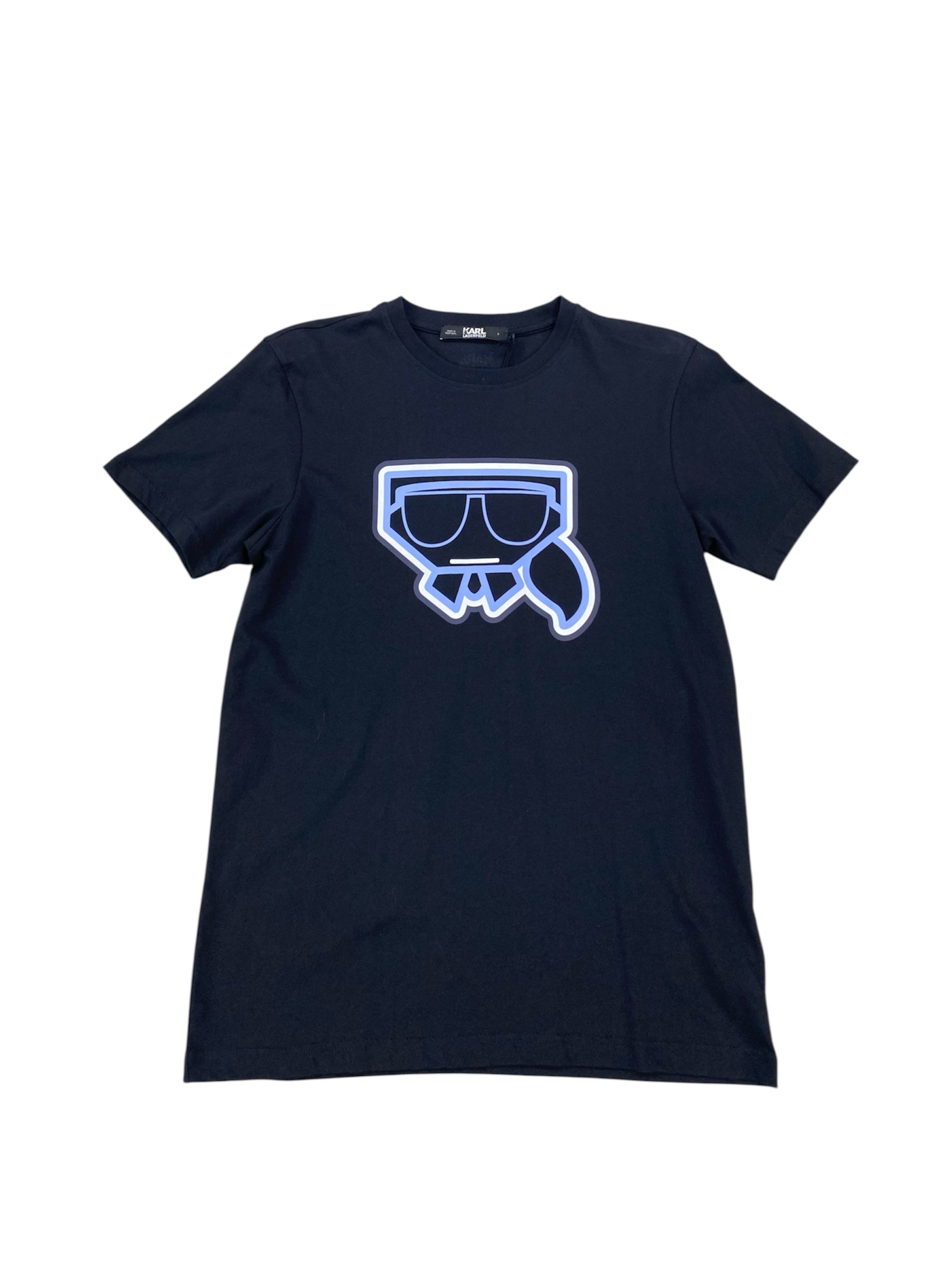 KARL SHADOW BIG PRINT TEE BLACK