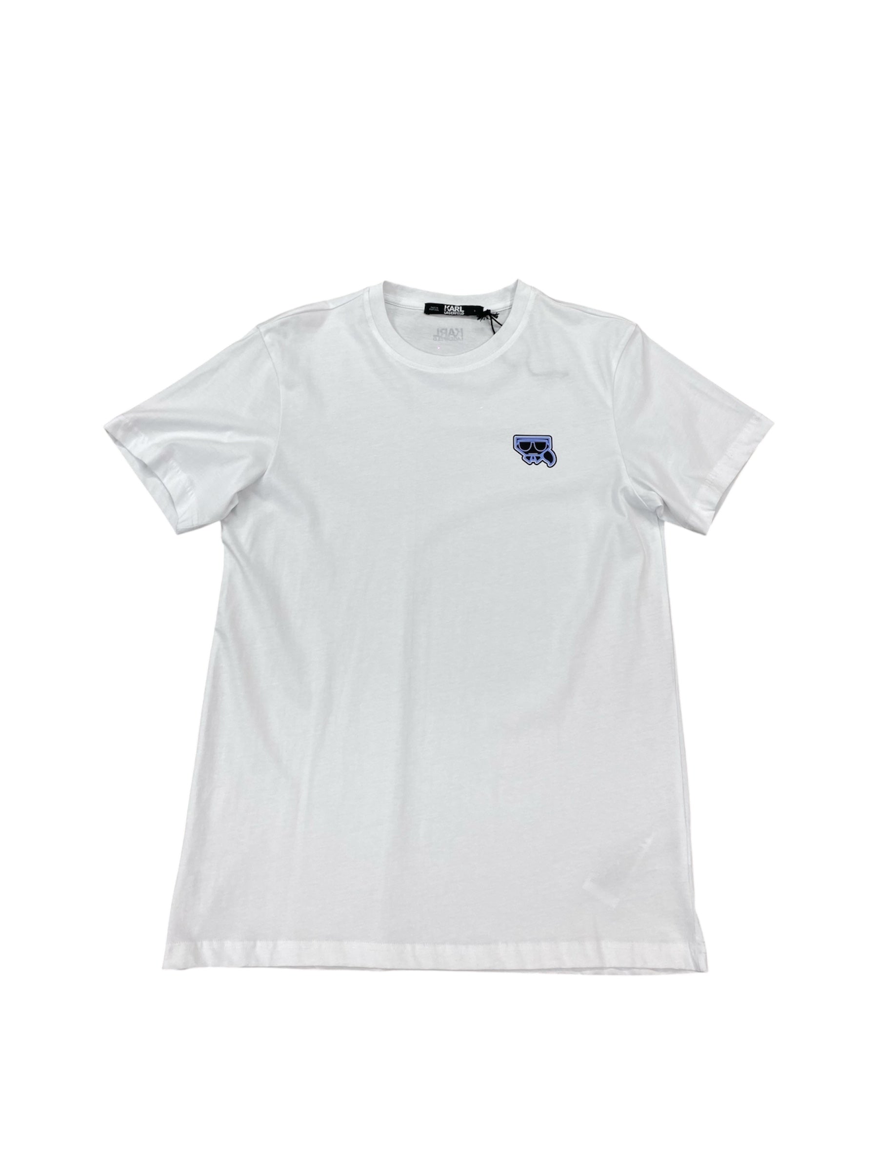 KARL SHADOW SAMLL PRINT TEE WHITE