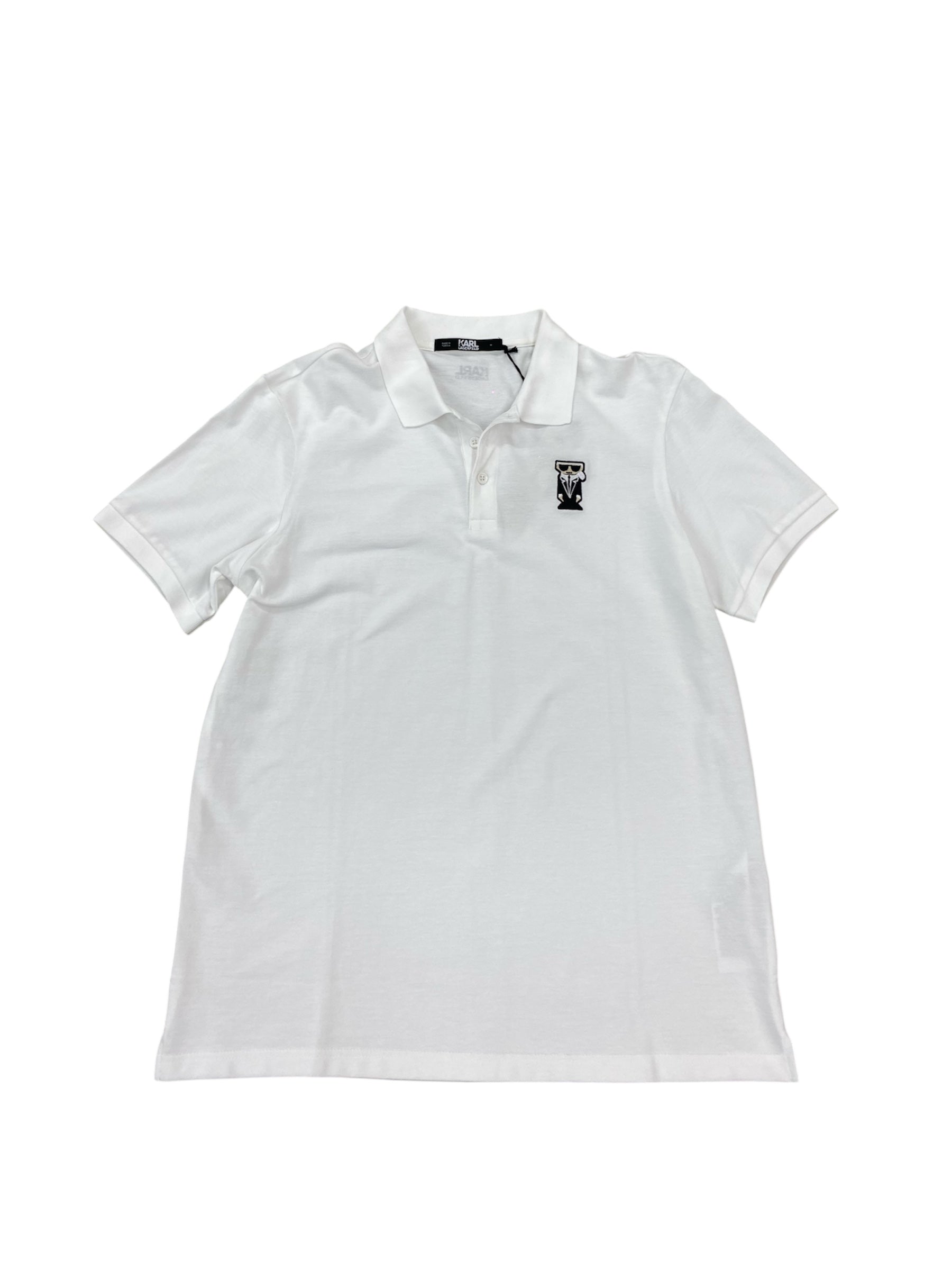 KARL POLO TEE WHITE