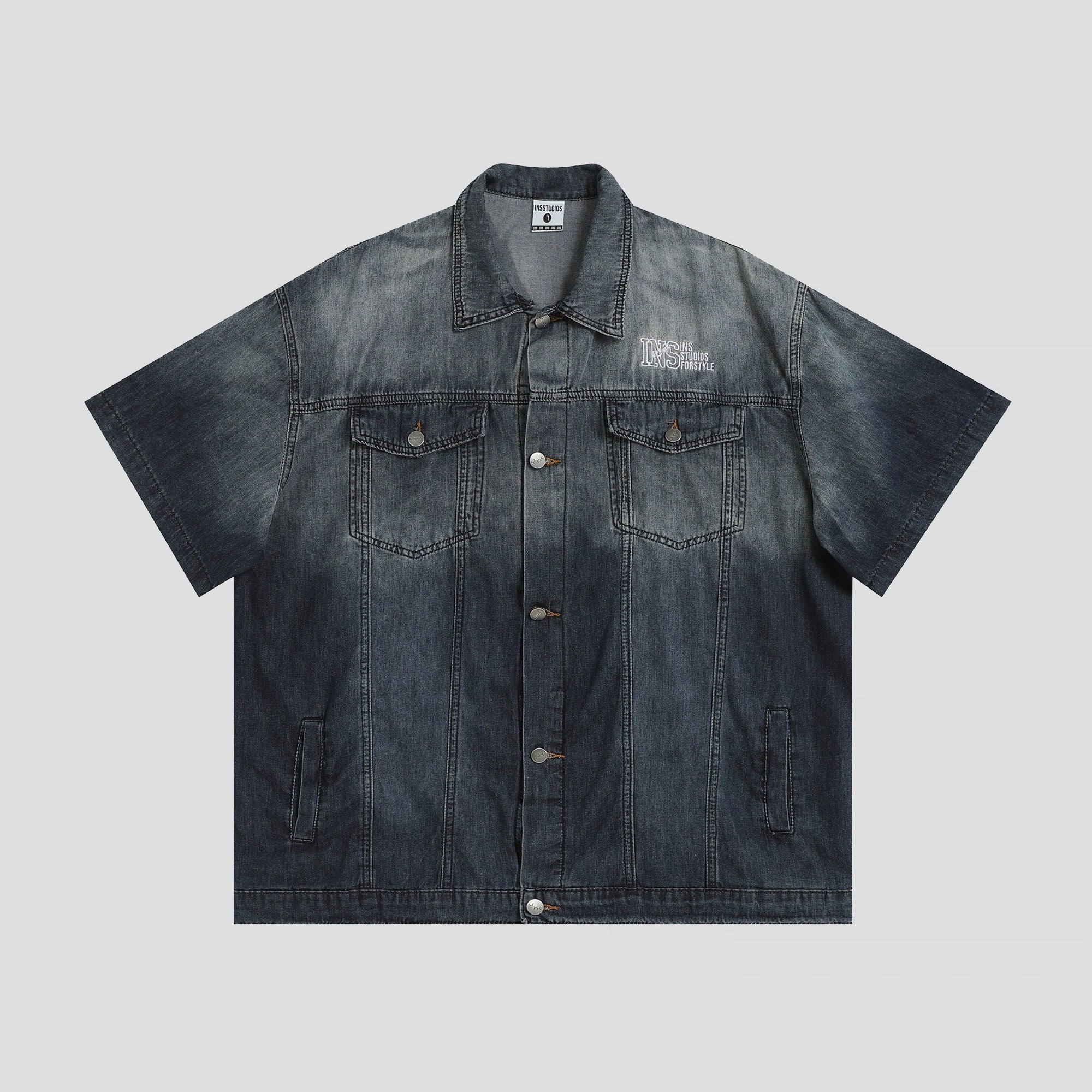 INS DENIM JACKET BLUE  TEE