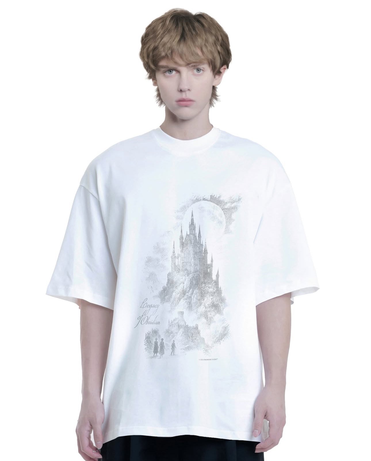 KNOWONE MEDIVAL CASTLE TEE WHITE