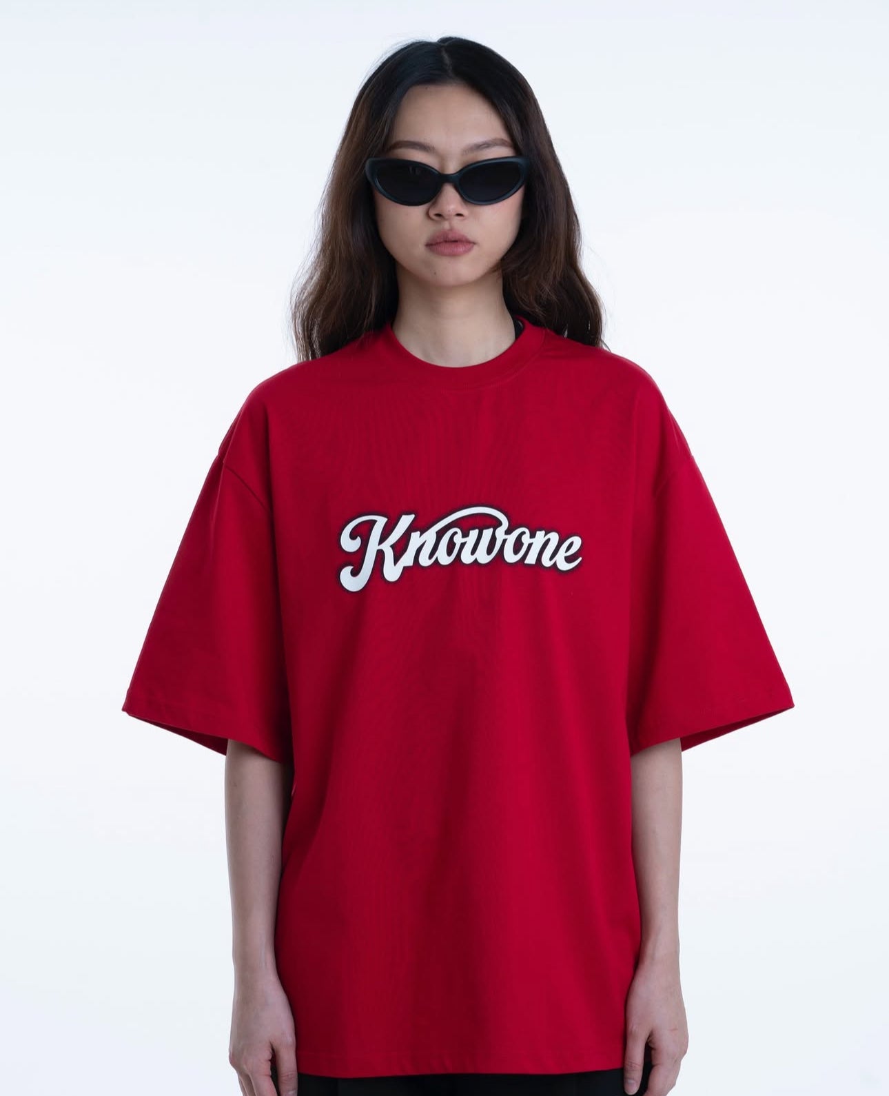 KNOWONE SNAKE EMBOSSED TEE RED