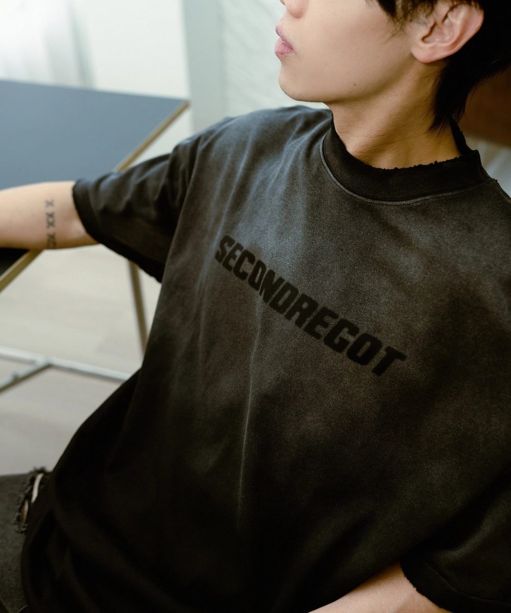 2ND MIST SPRAY TEE BLACK