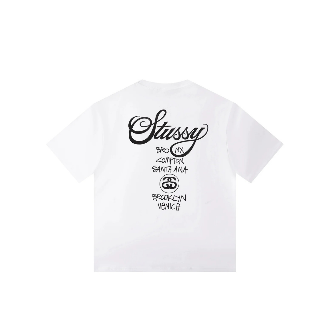 STUSSY SHAKES TEE WHITE