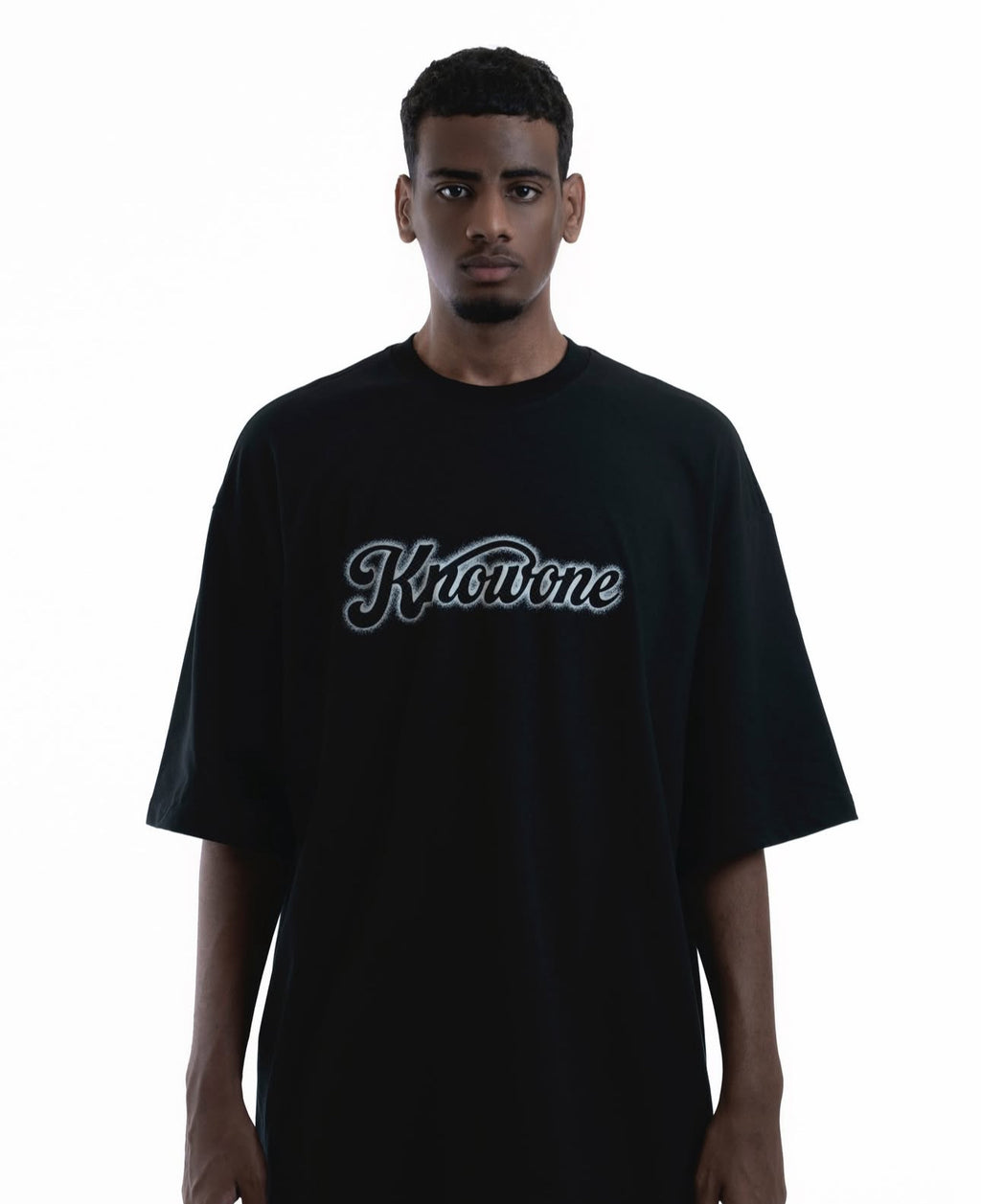 KNOWONE SNAKE EMBOSSED TEE MAMBA BLACK