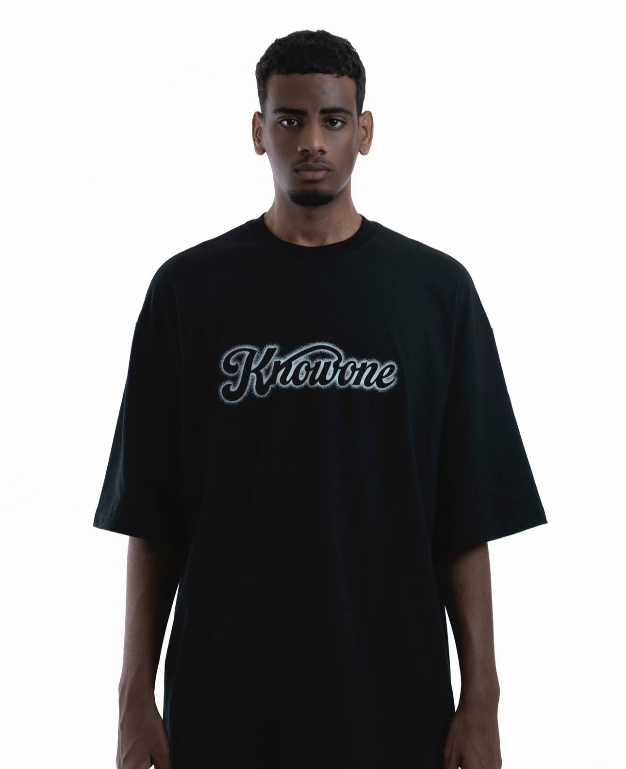KNOWONE SNAKE EMBOSSED TEE MAMBA BLACK
