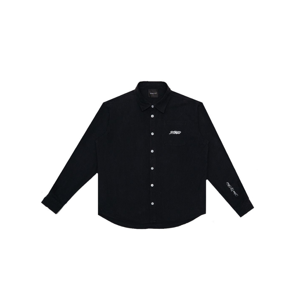 STONED BLESSED 25 SHIRT BLACK