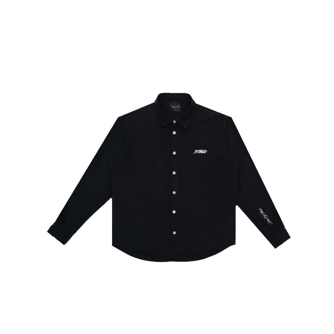 STONED BLESSED 25 SHIRT BLACK
