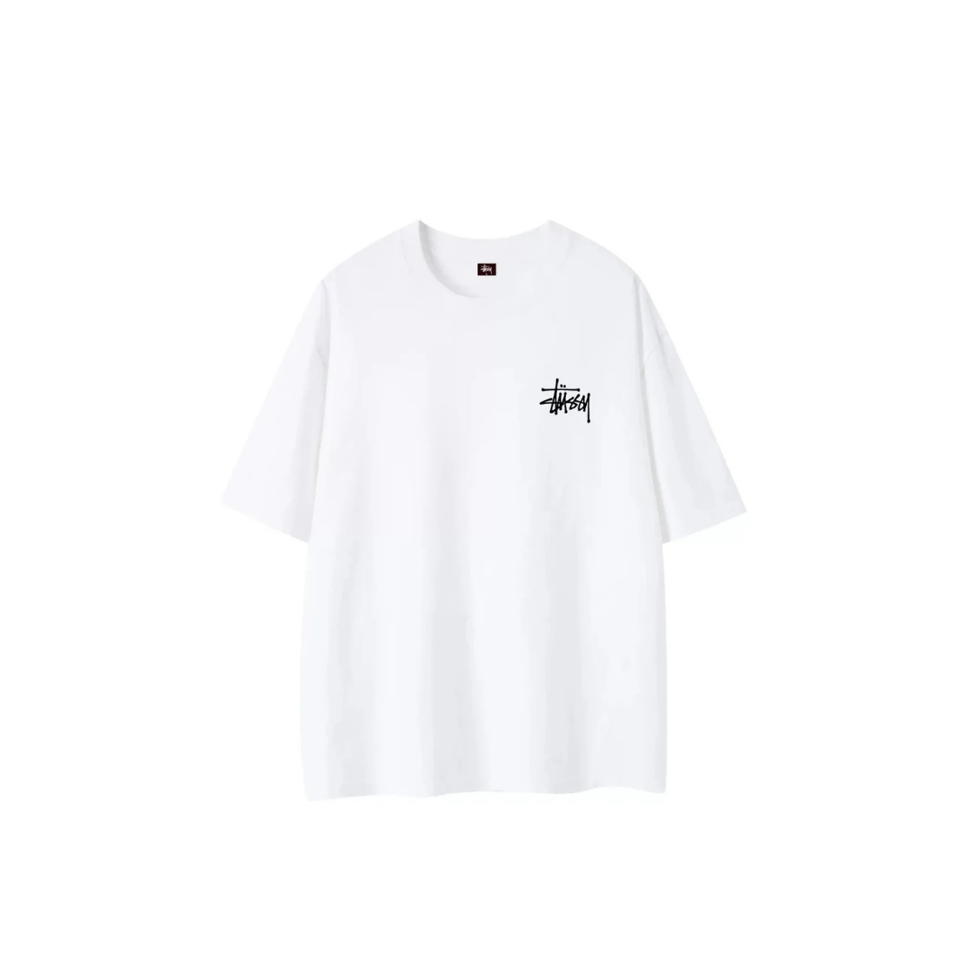 STUSSY BACIS TEE WHITE