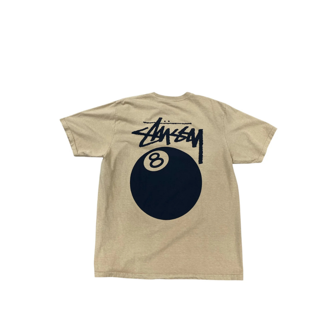 STUSSY 8 BALL KHAKI TEE