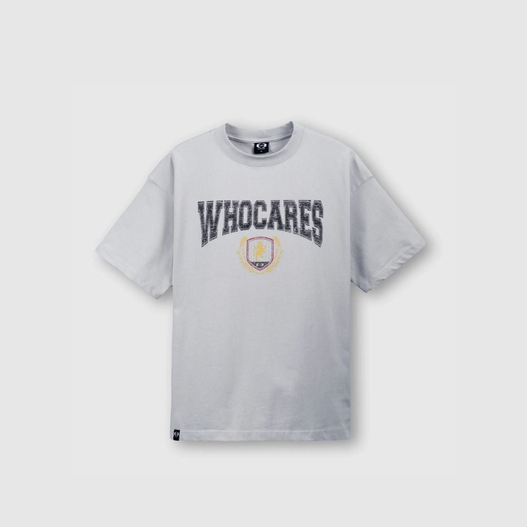 WHOCARES DD VARSITY TEE GREY