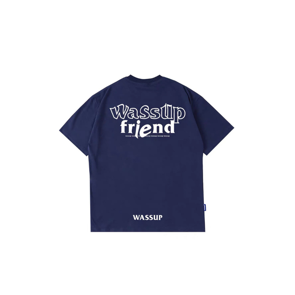 WASSUP FREN NAVY TEE
