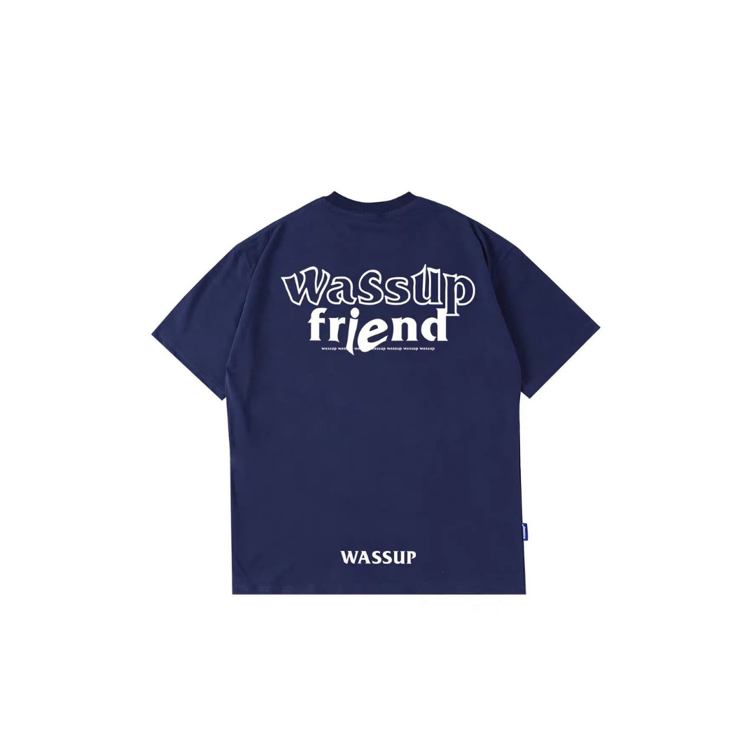 WASSUP SIMPLE TEE NAVY