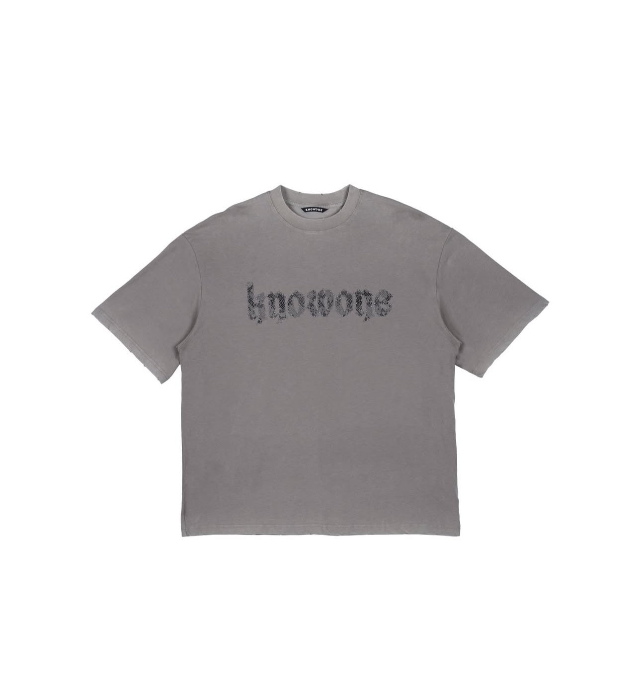KNOWONE SNAKE RIVET TEE  CEMENT