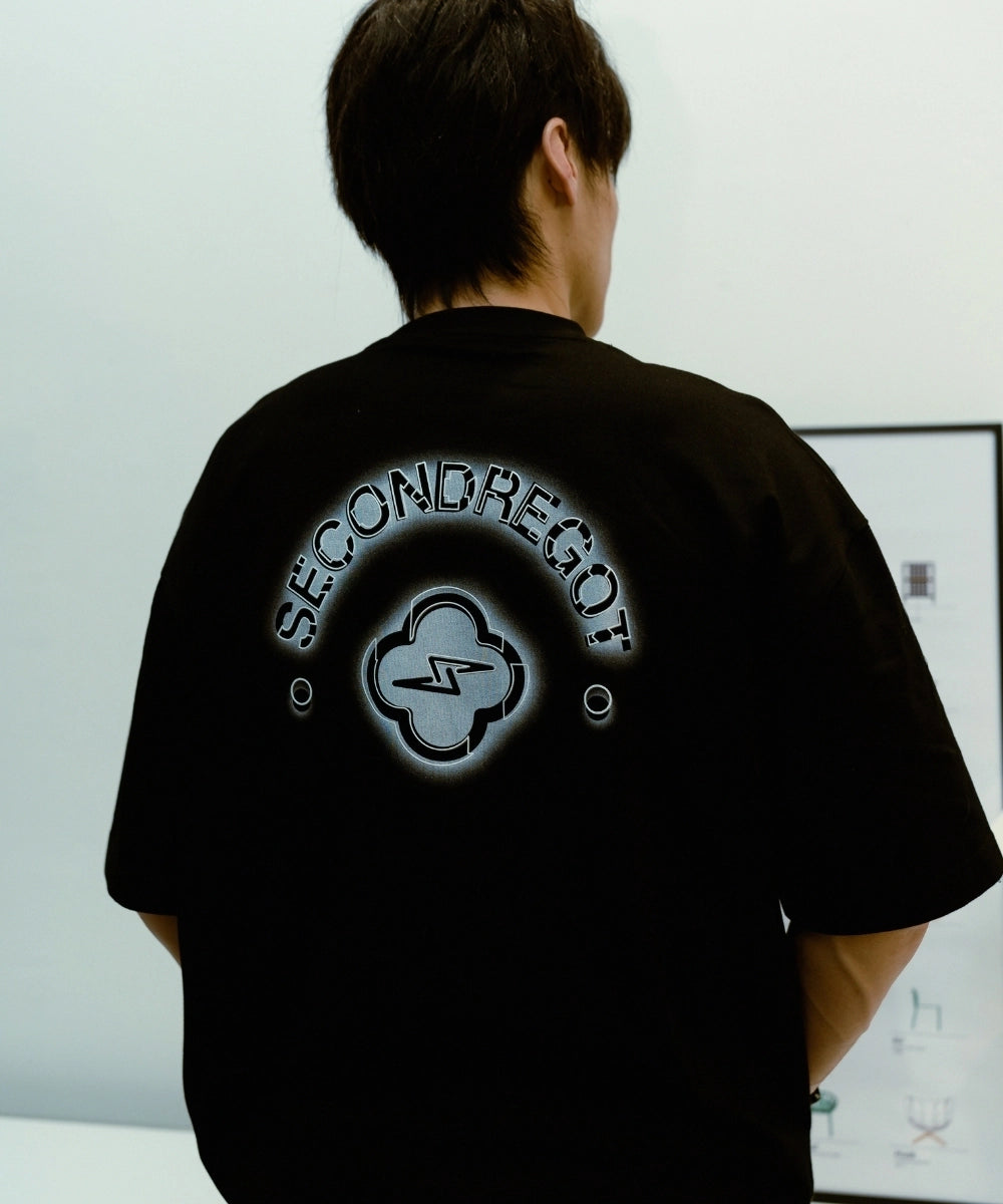 2ND LUMINOUS MARK TEE BLACK