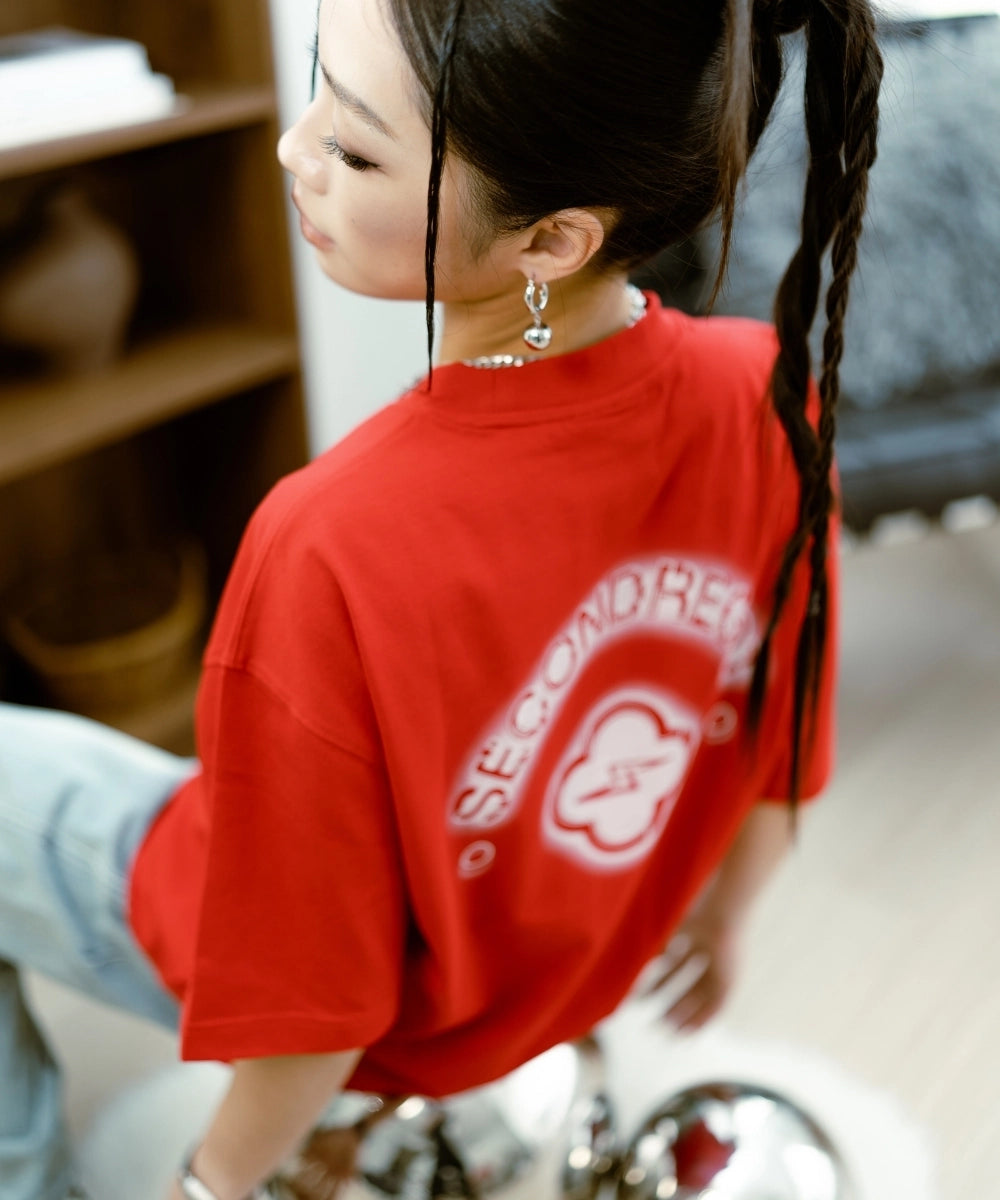 2ND LUMINOUS MARK TEE RED