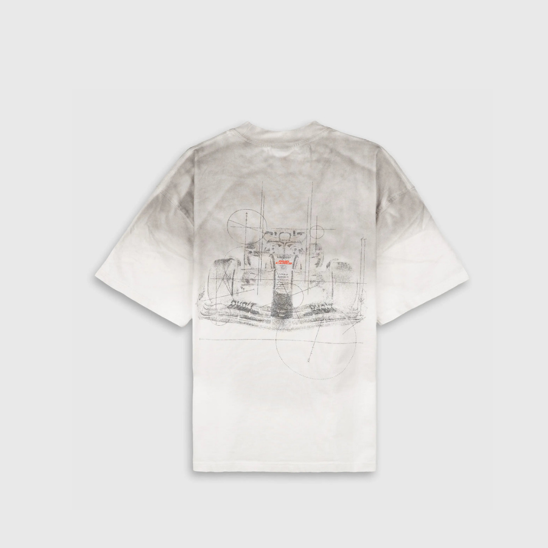 WHOCARES WASHED TURBO MODE TEE  WHITE