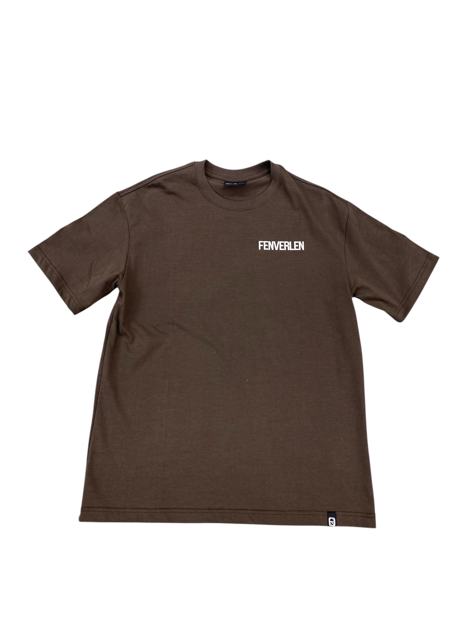 FENVERLAN EMBOSSED WORDING TEE WOOD