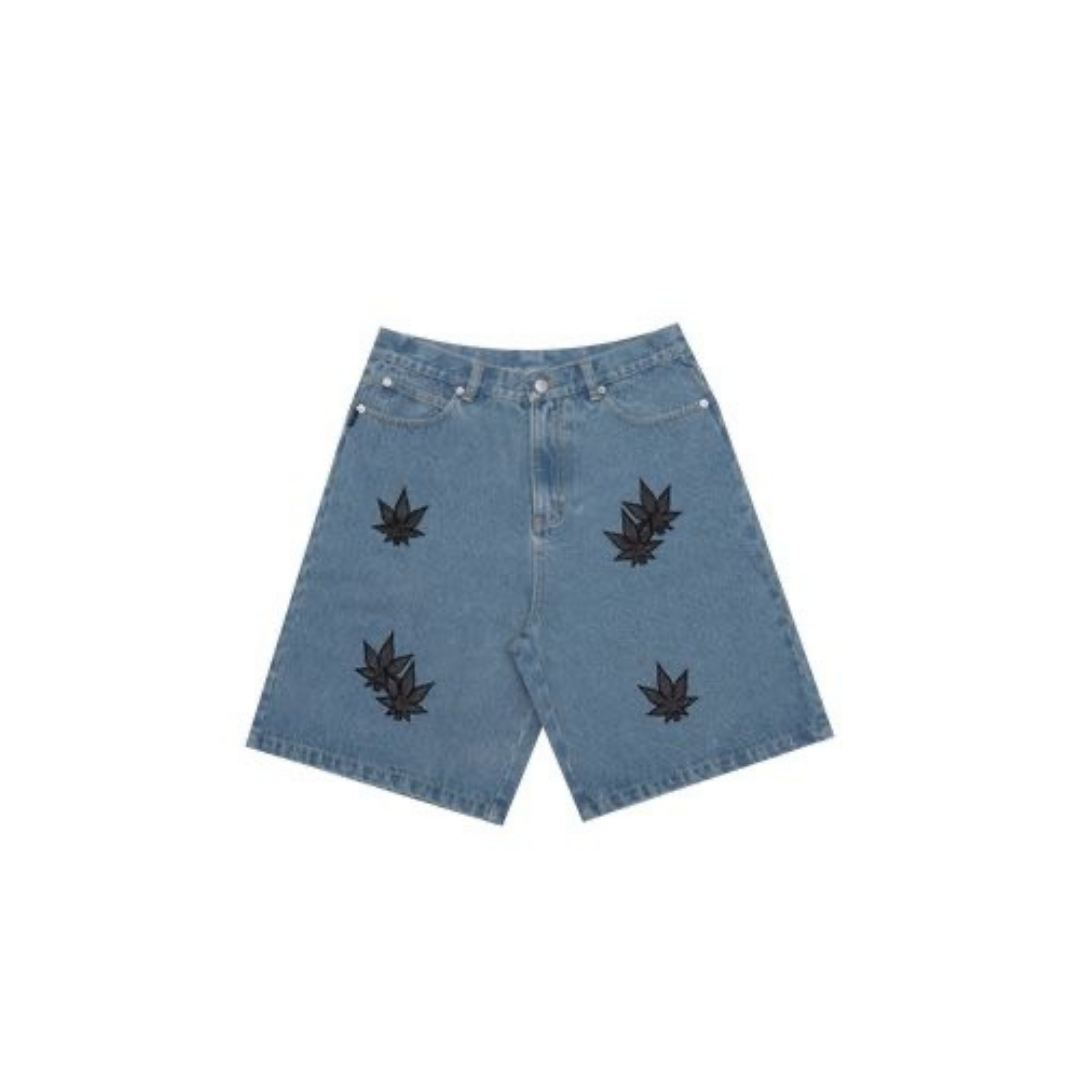 STONED. REFORM JORTS SHORT BLUE