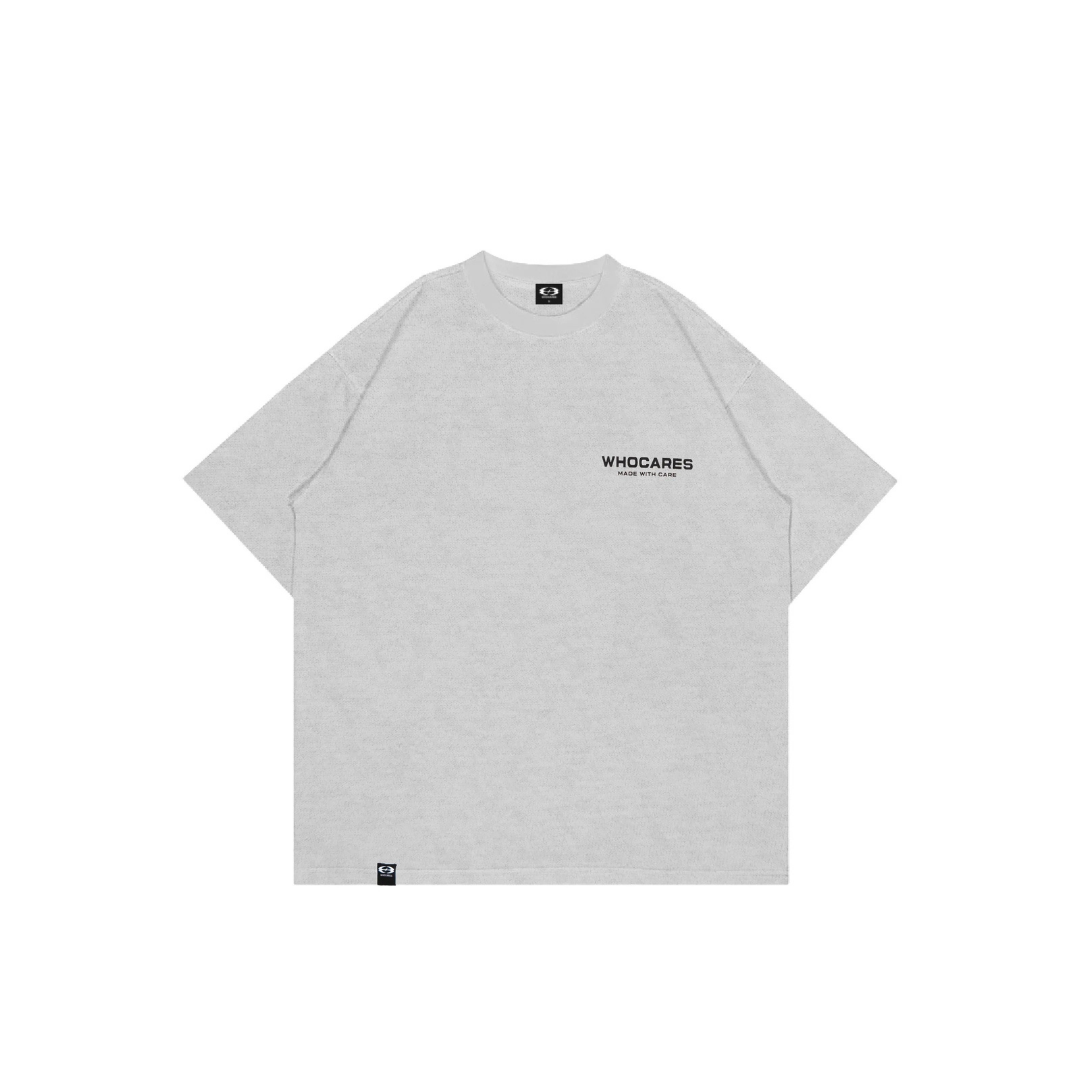 WHOCARES LOGO TEE GREY
