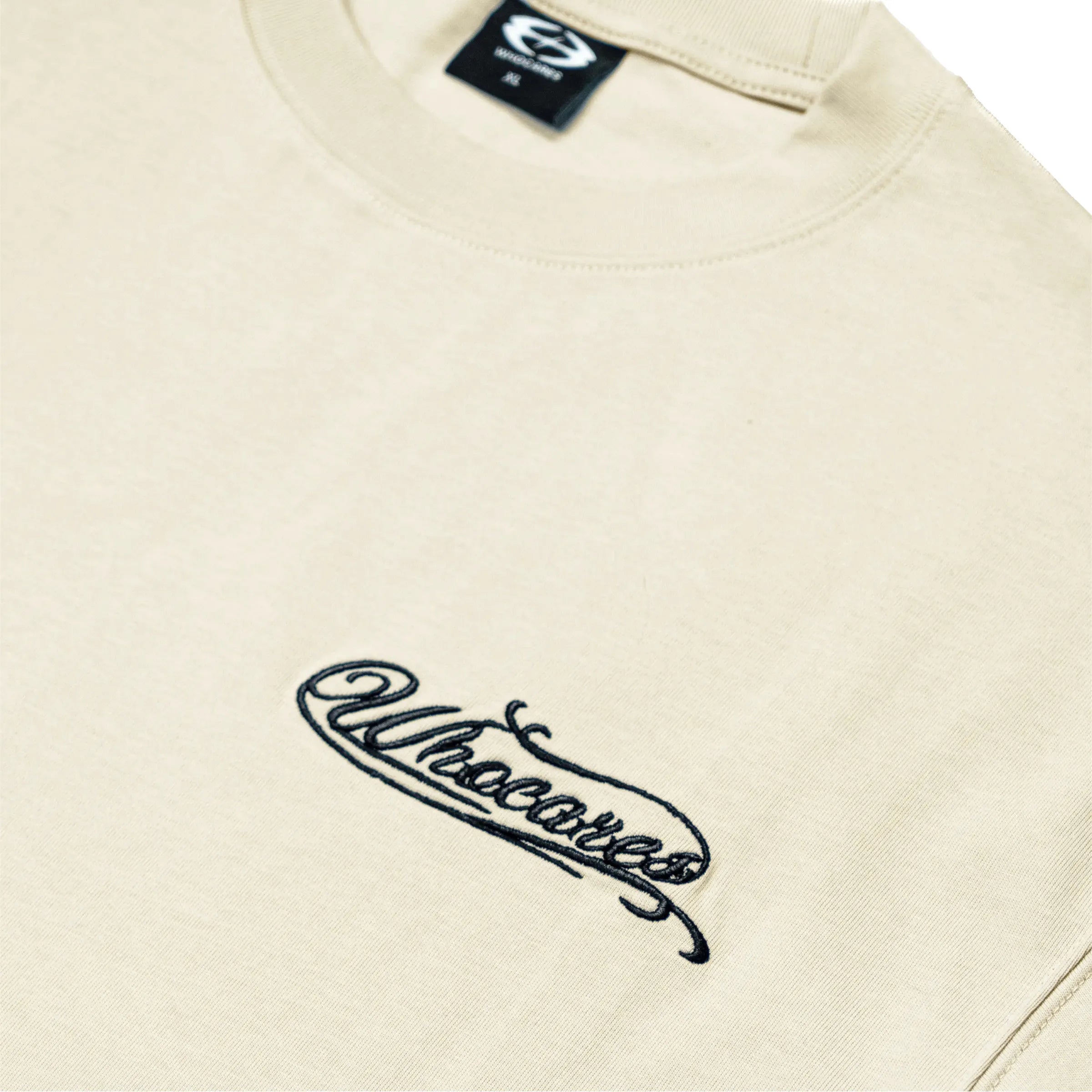 WHOCARE EMBLEM TEE BEIGE