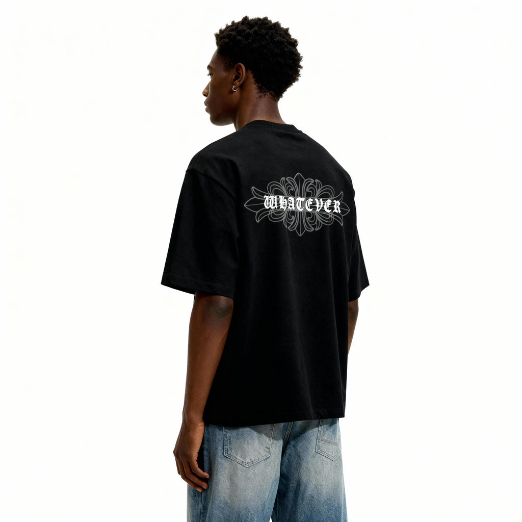 WHATEVER MIDNIGHT CHROME TEE BLACK