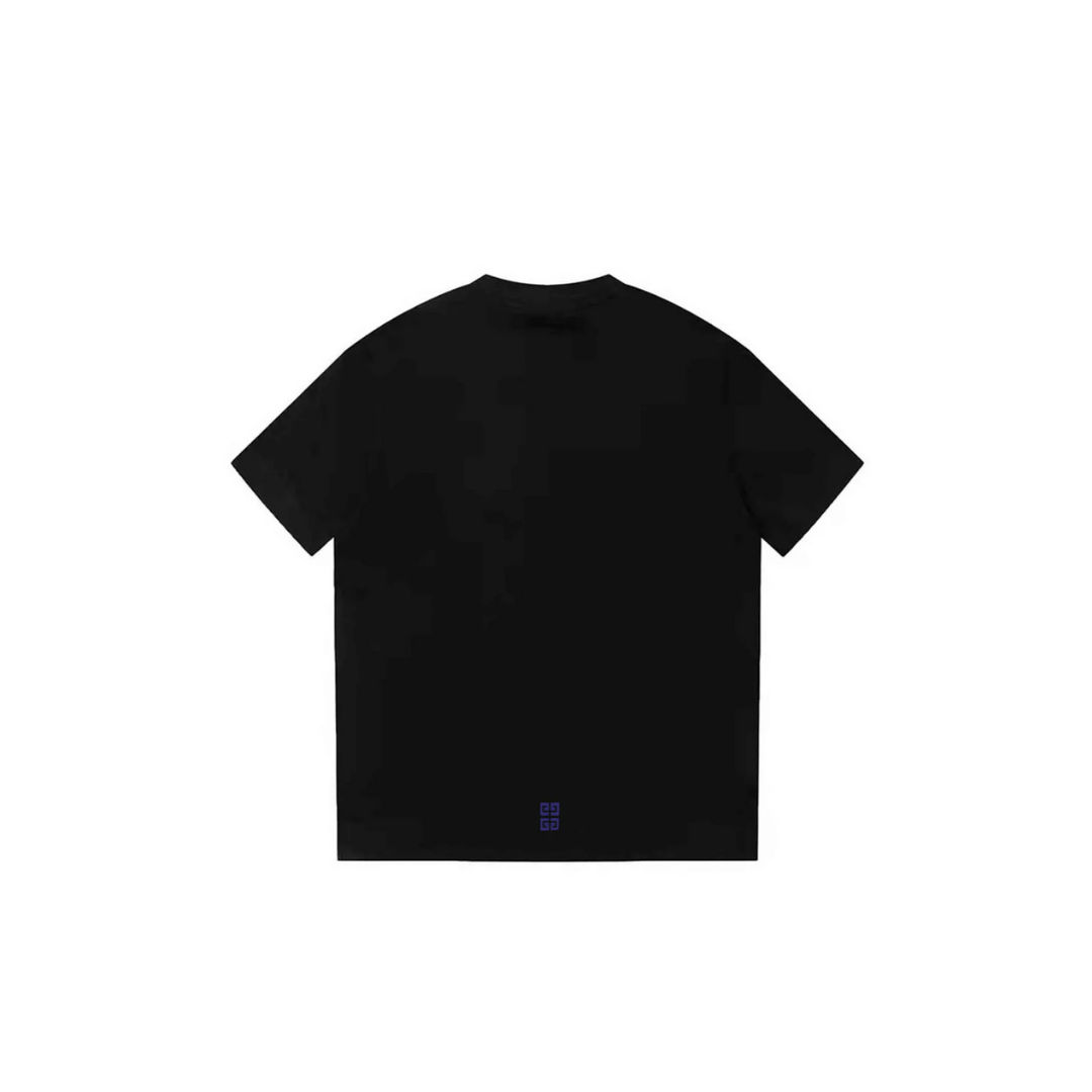 GIVENCHY LOGO BLACK BLUE TEE