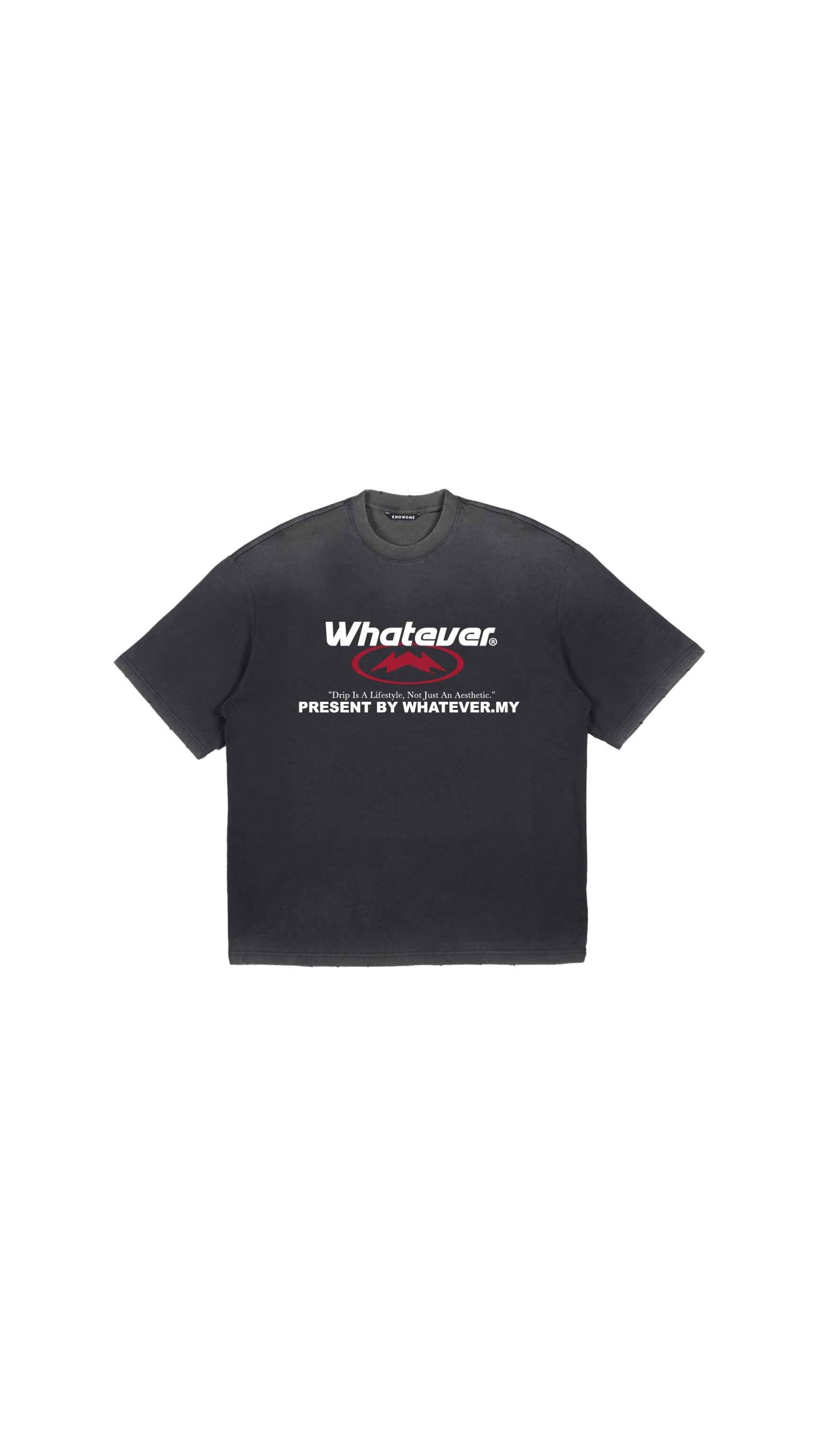 WHATEVER ATTITUDE GREY TEE